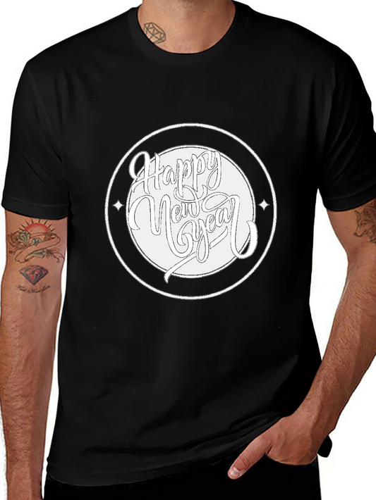 Happy New Year Black T-Shirt