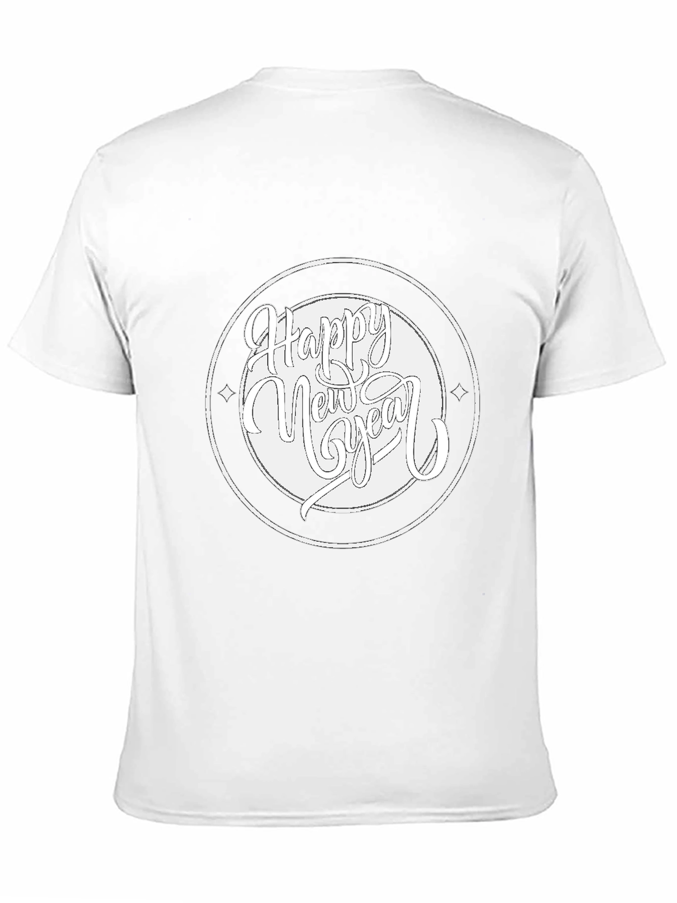 Happy New Year Black T-Shirt