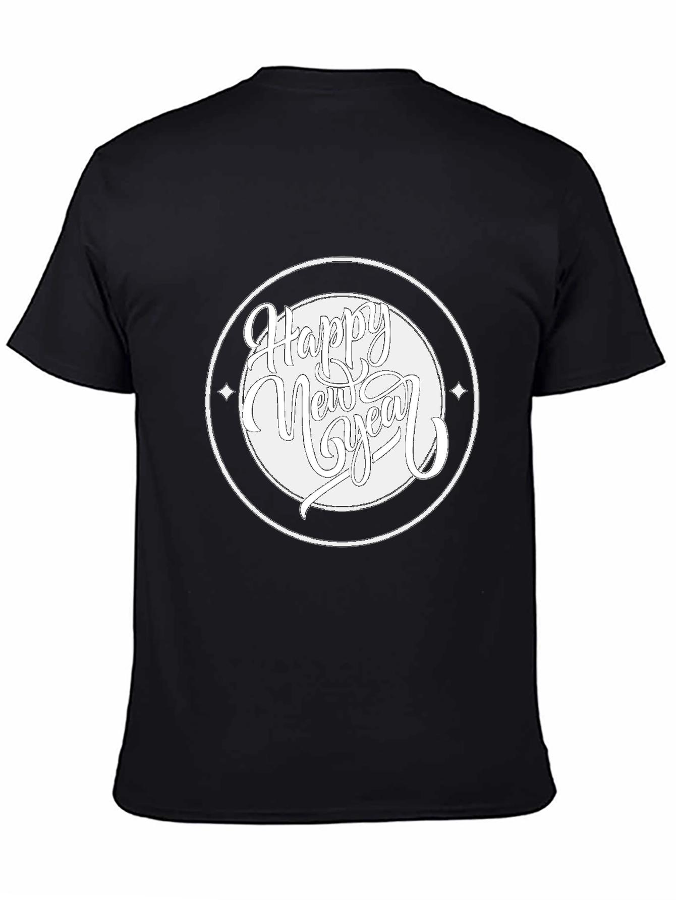 Happy New Year Black T-Shirt