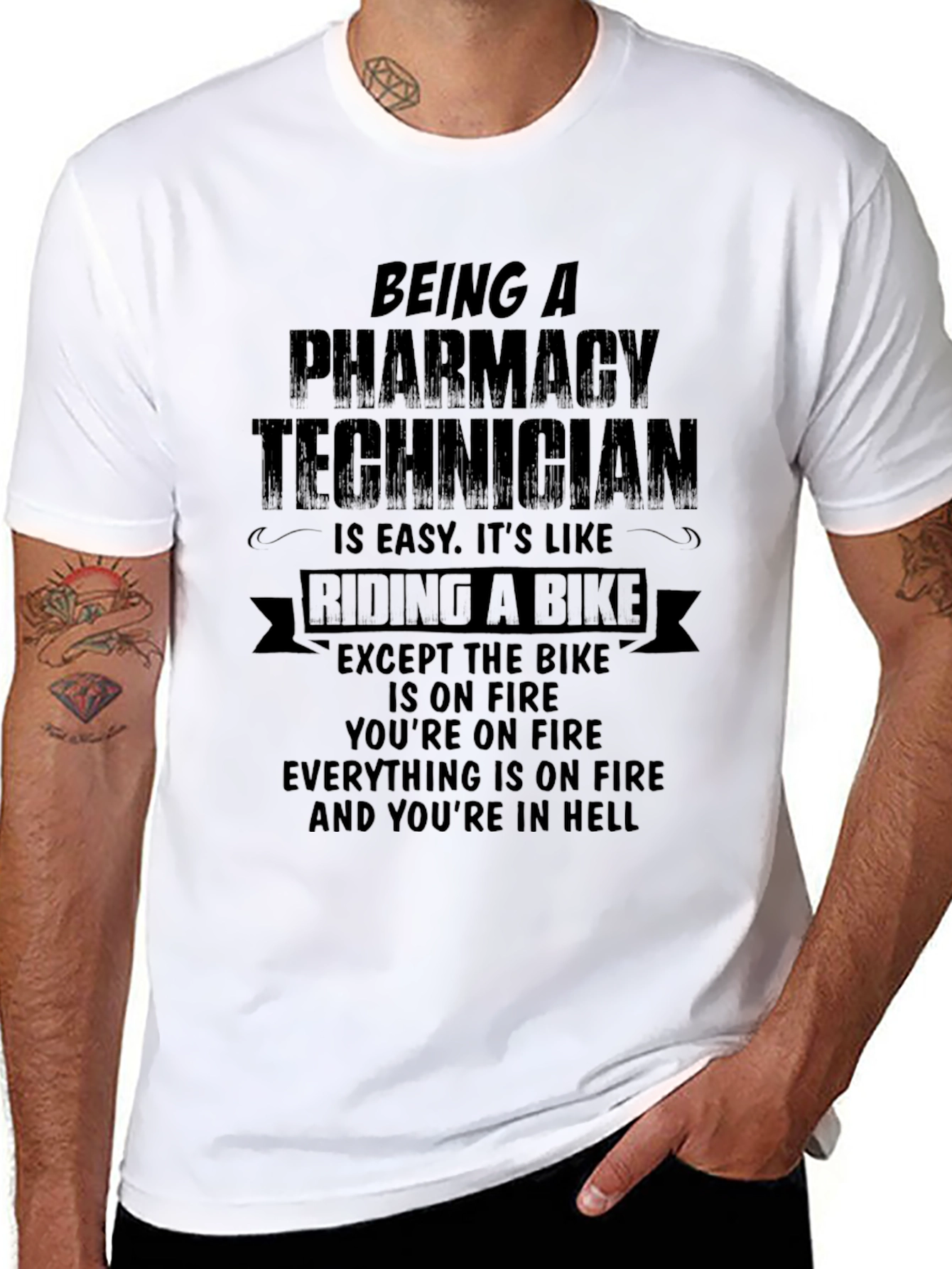 Pharmacy Technician T-Shirt Funny Gift Tee