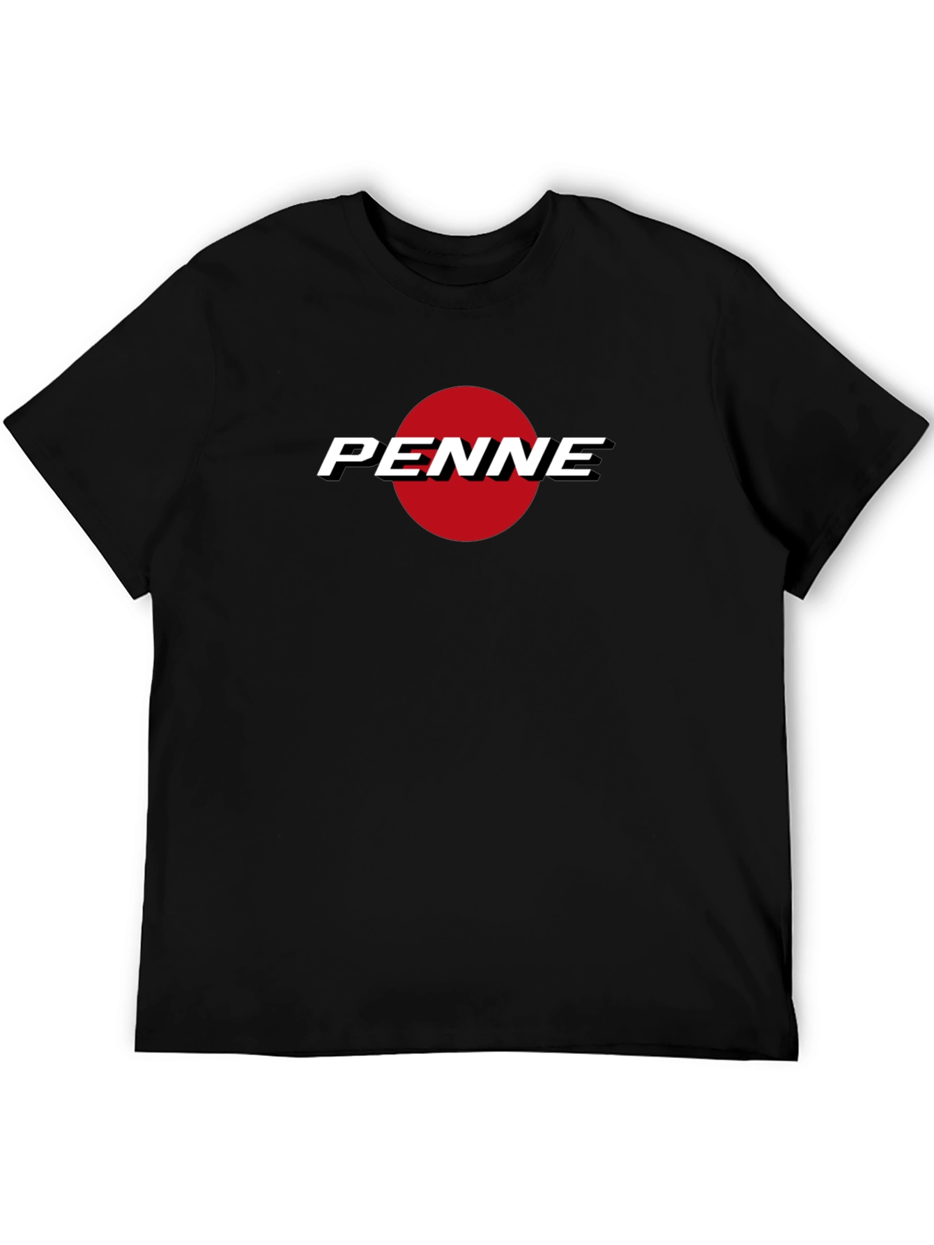 PENNE Graphic Tee - Black Cotton Blend