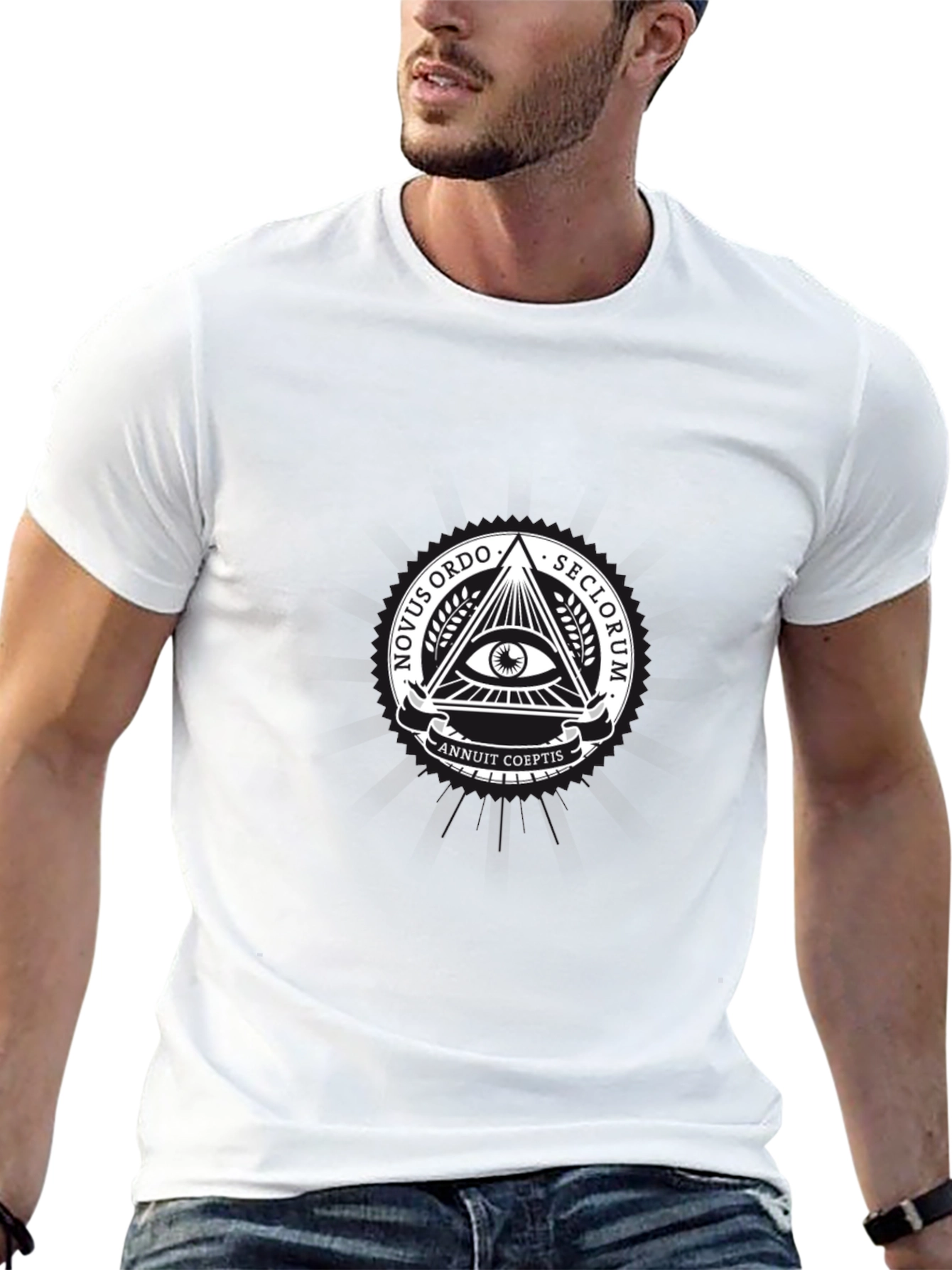 Illuminati Symbol T-Shirt - All Seeing Eye Conspiracy Tee