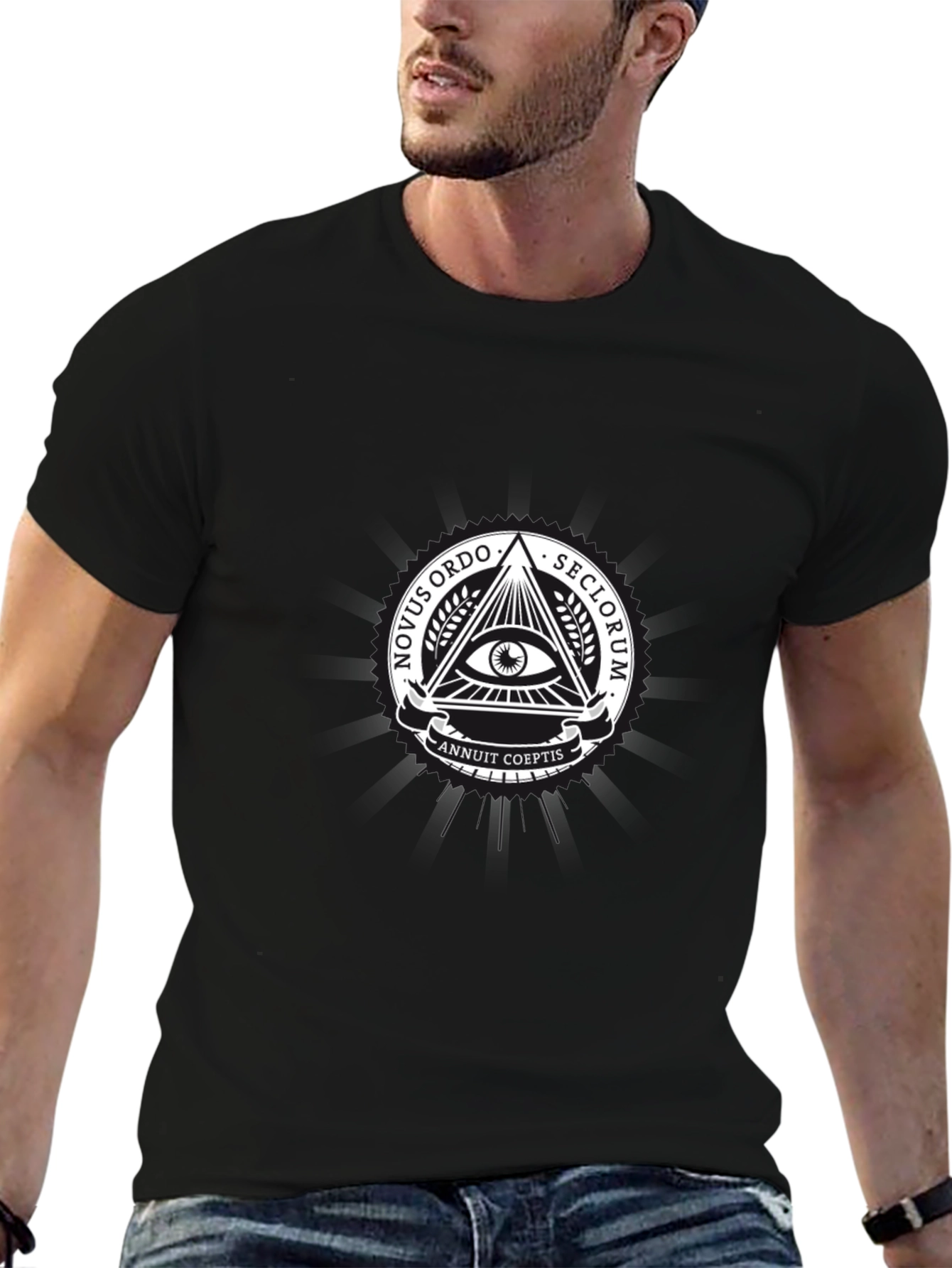 Illuminati Symbol T-Shirt - All Seeing Eye Conspiracy Tee