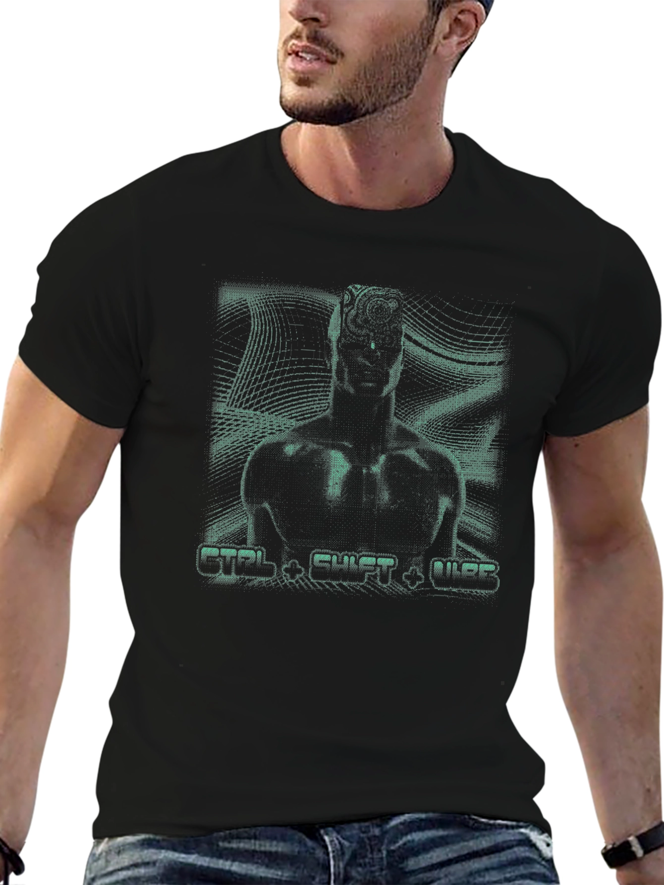 CTRL CULT WEB Graphic T-Shirt - Black