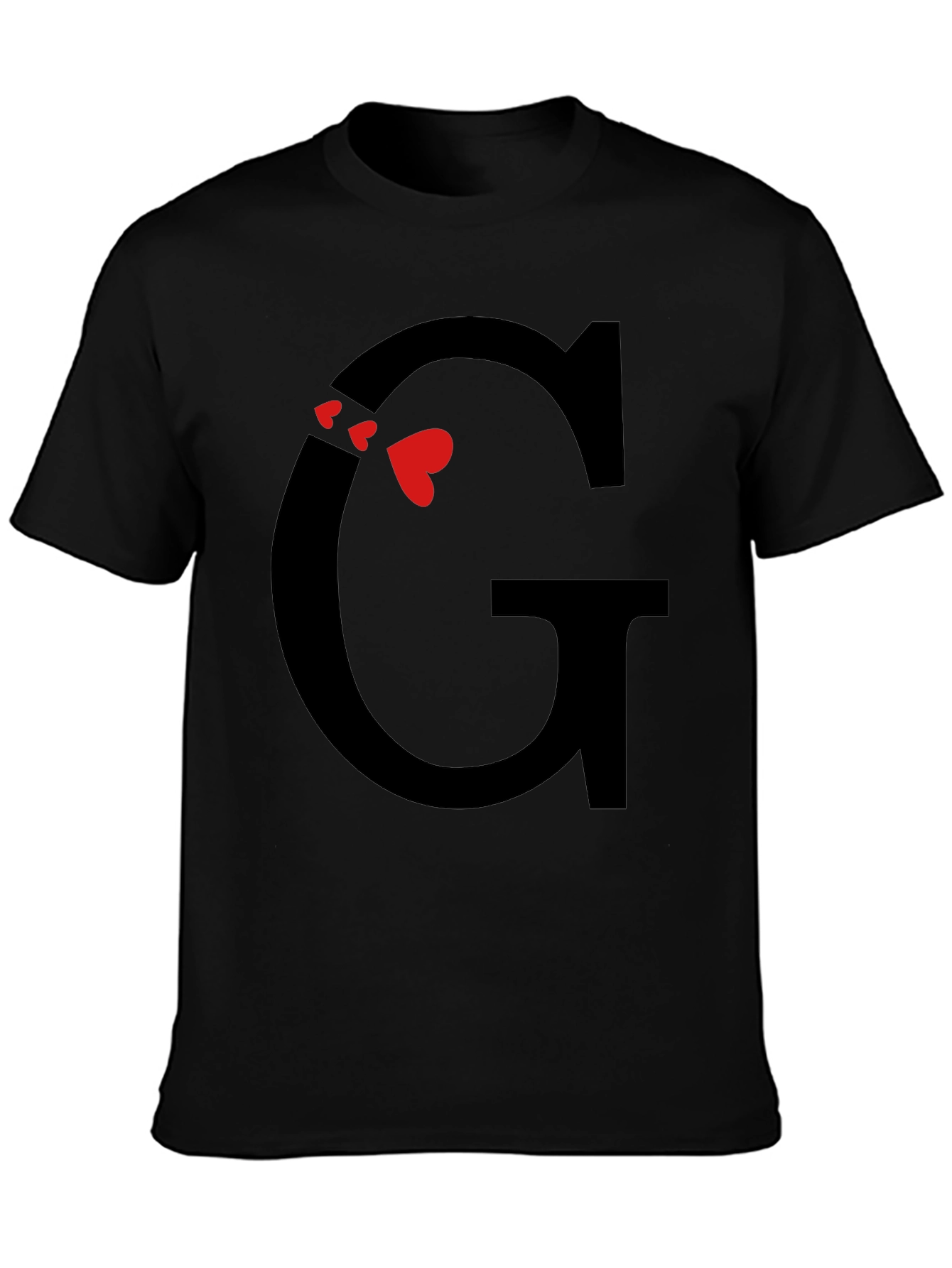 Initial G Heart T-Shirt - Trendy Graphic Tee