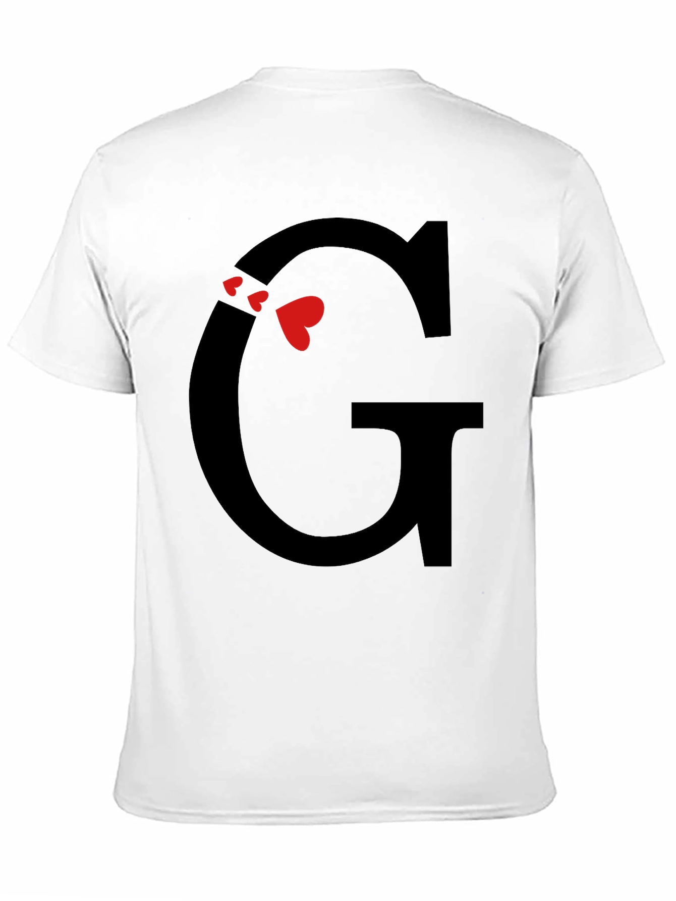 Initial G Heart T-Shirt - Trendy Graphic Tee