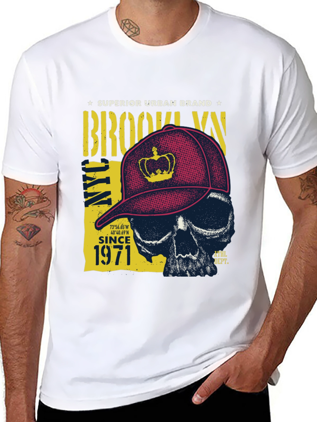 Brooklyn Urban Skull T-Shirt