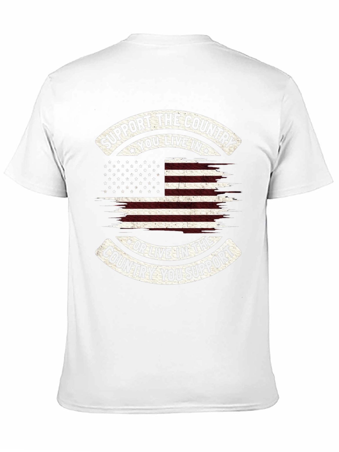 Patriotic USA Flag Graphic T-Shirt