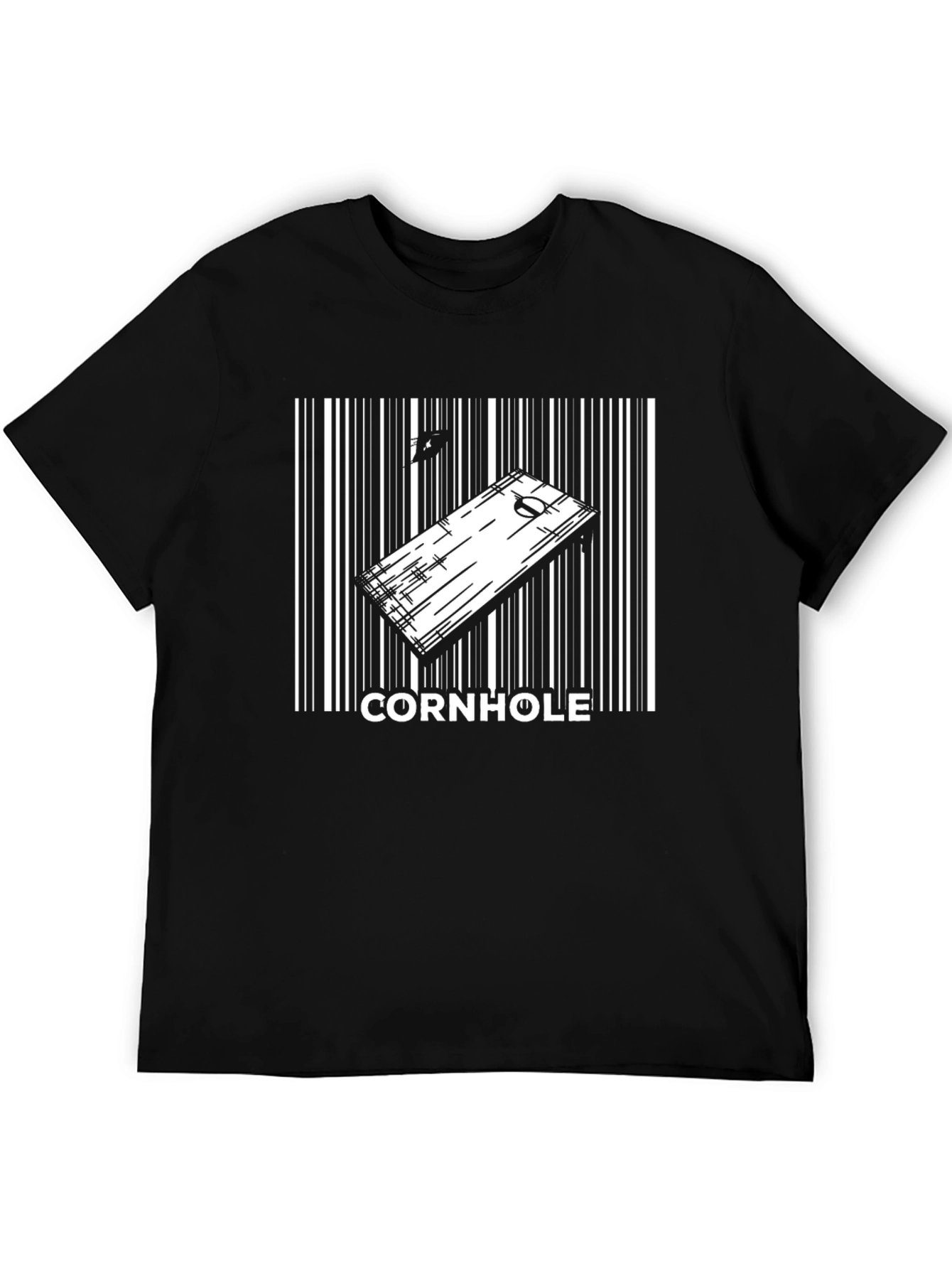 Cornhole Board Barcode Graphic T-Shirt