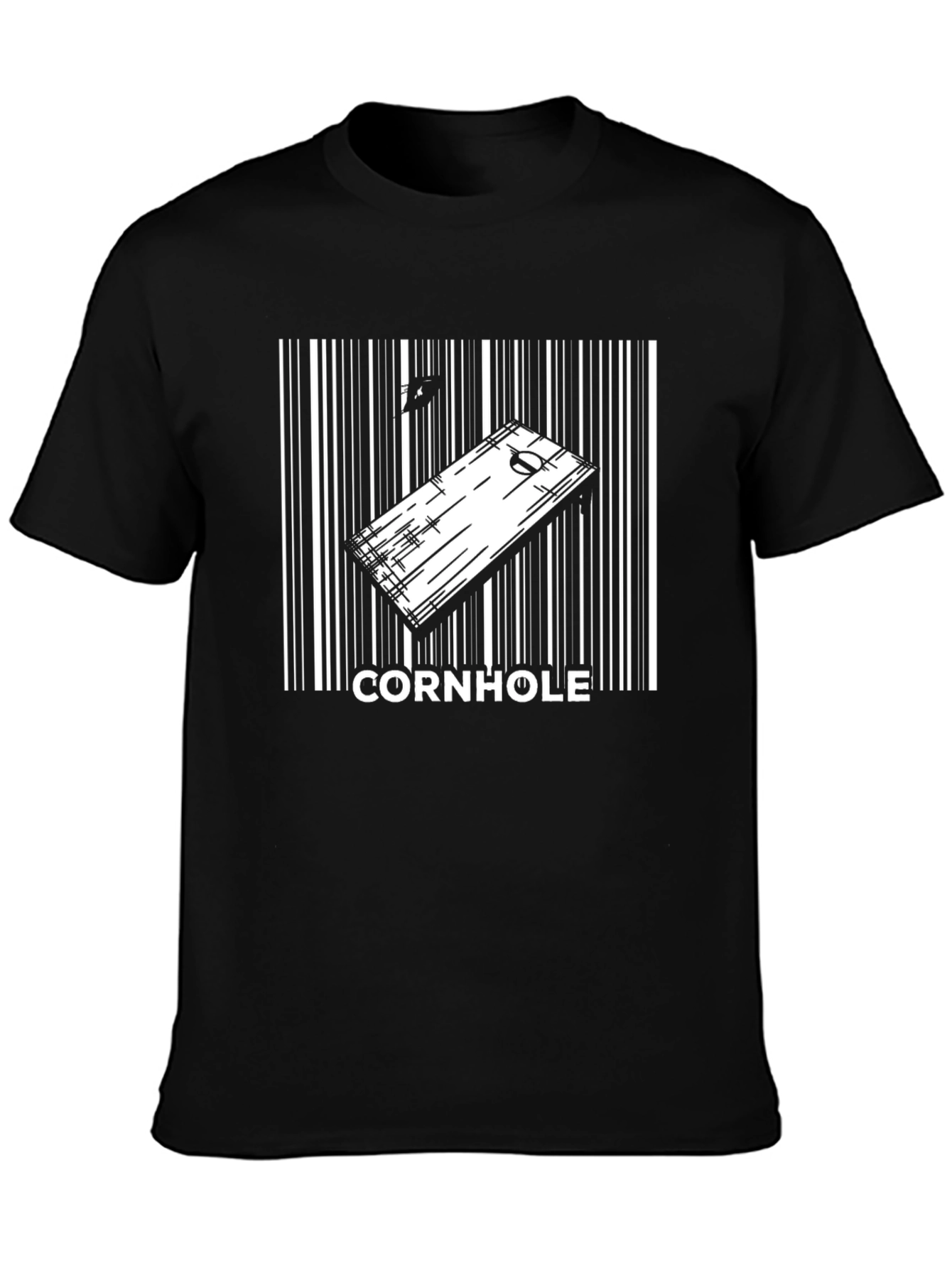 Cornhole Board Barcode Graphic T-Shirt