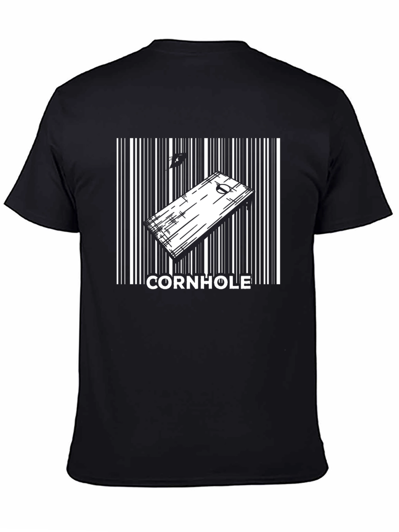 Cornhole Board Barcode Graphic T-Shirt
