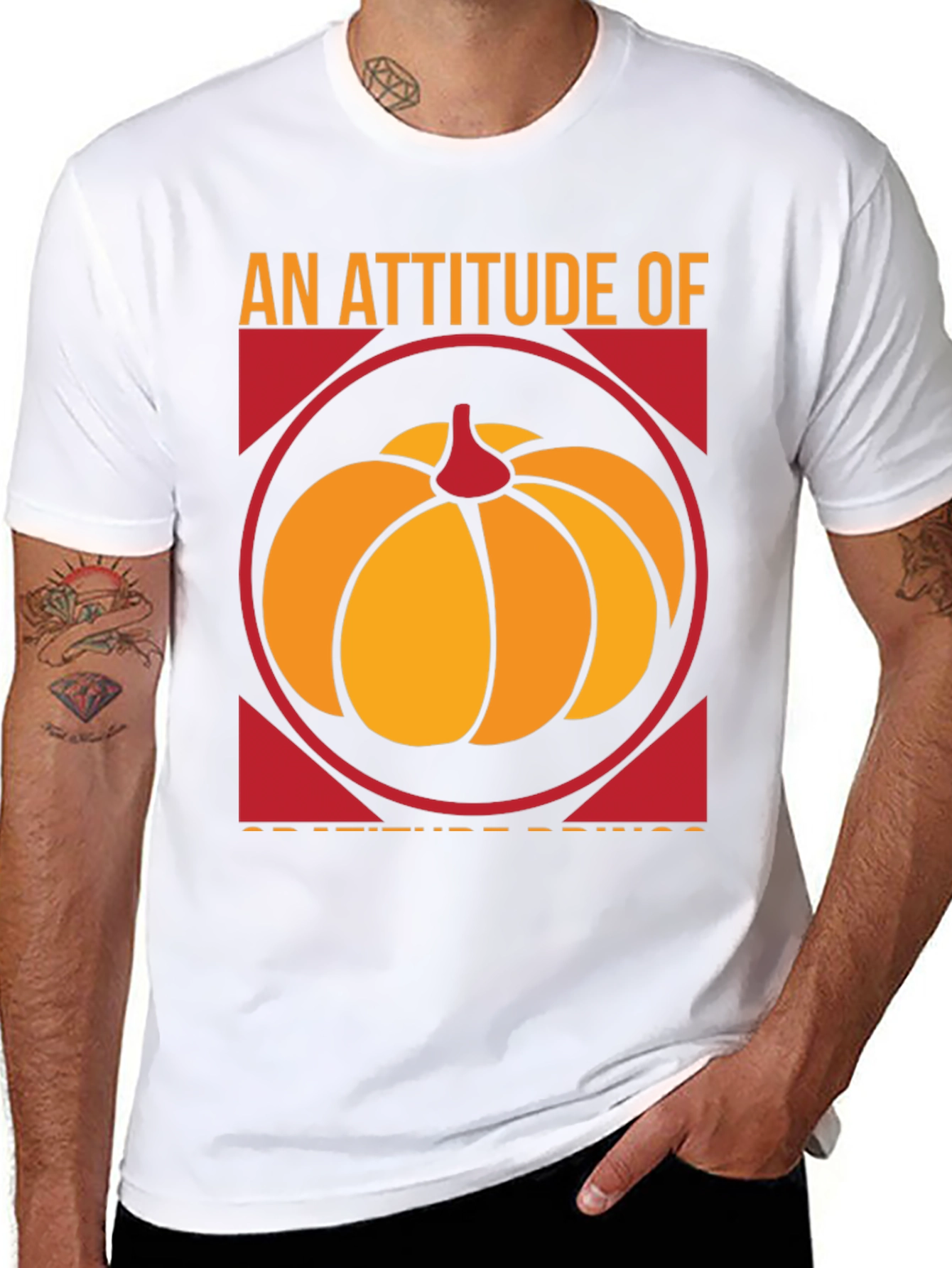 An Attitude Of Gratitude Pumpkin T-Shirt
