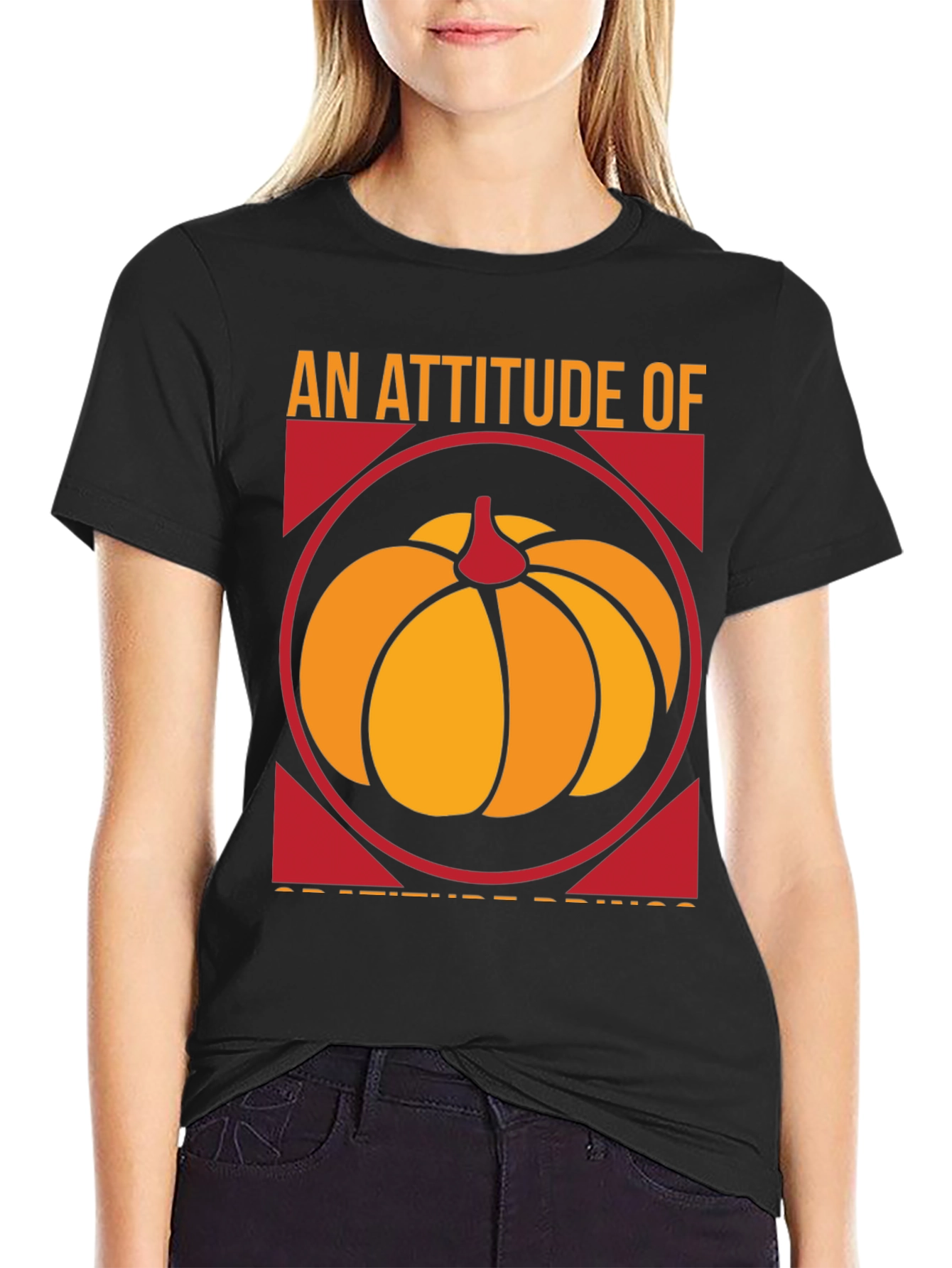 An Attitude Of Gratitude Pumpkin T-Shirt