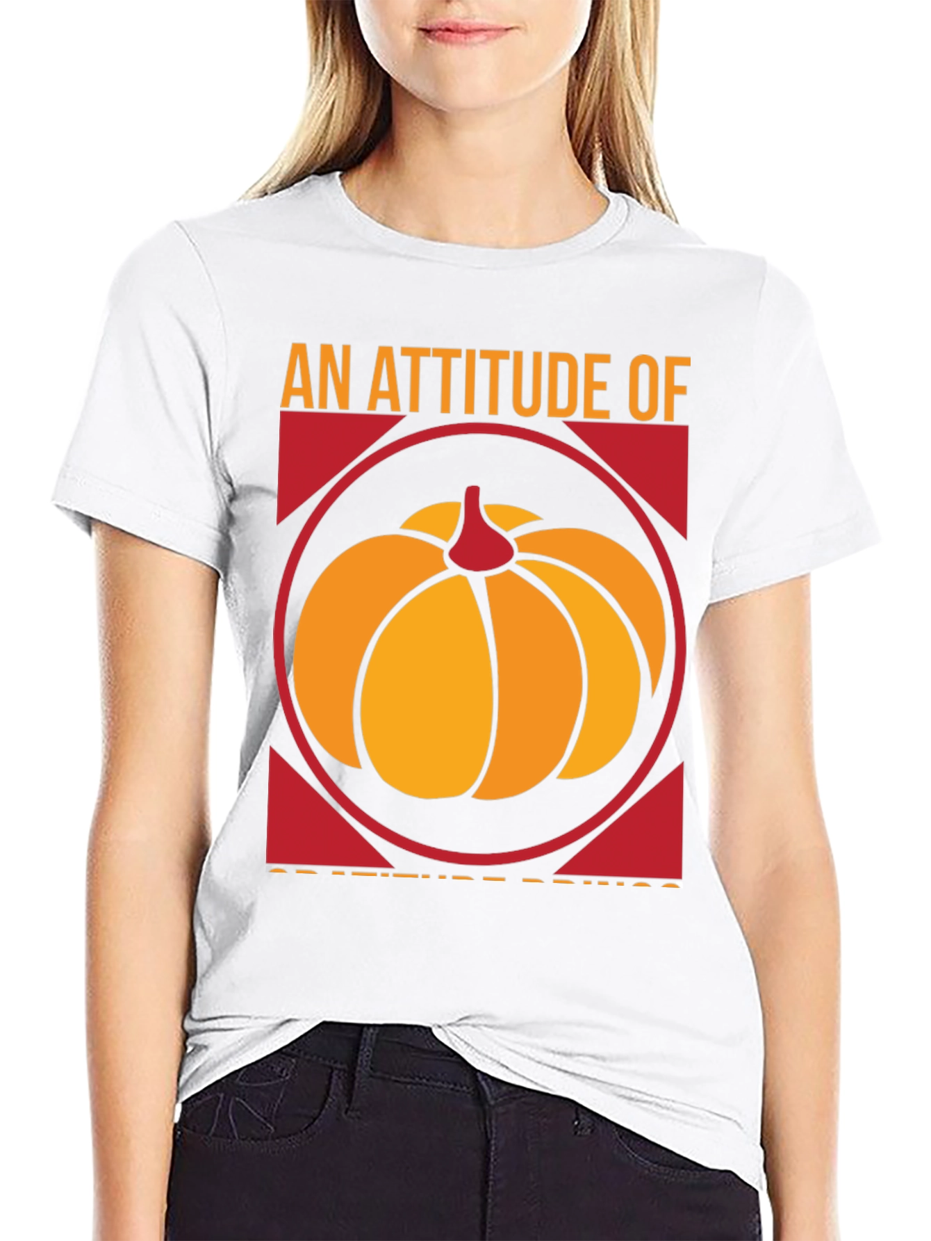 An Attitude Of Gratitude Pumpkin T-Shirt