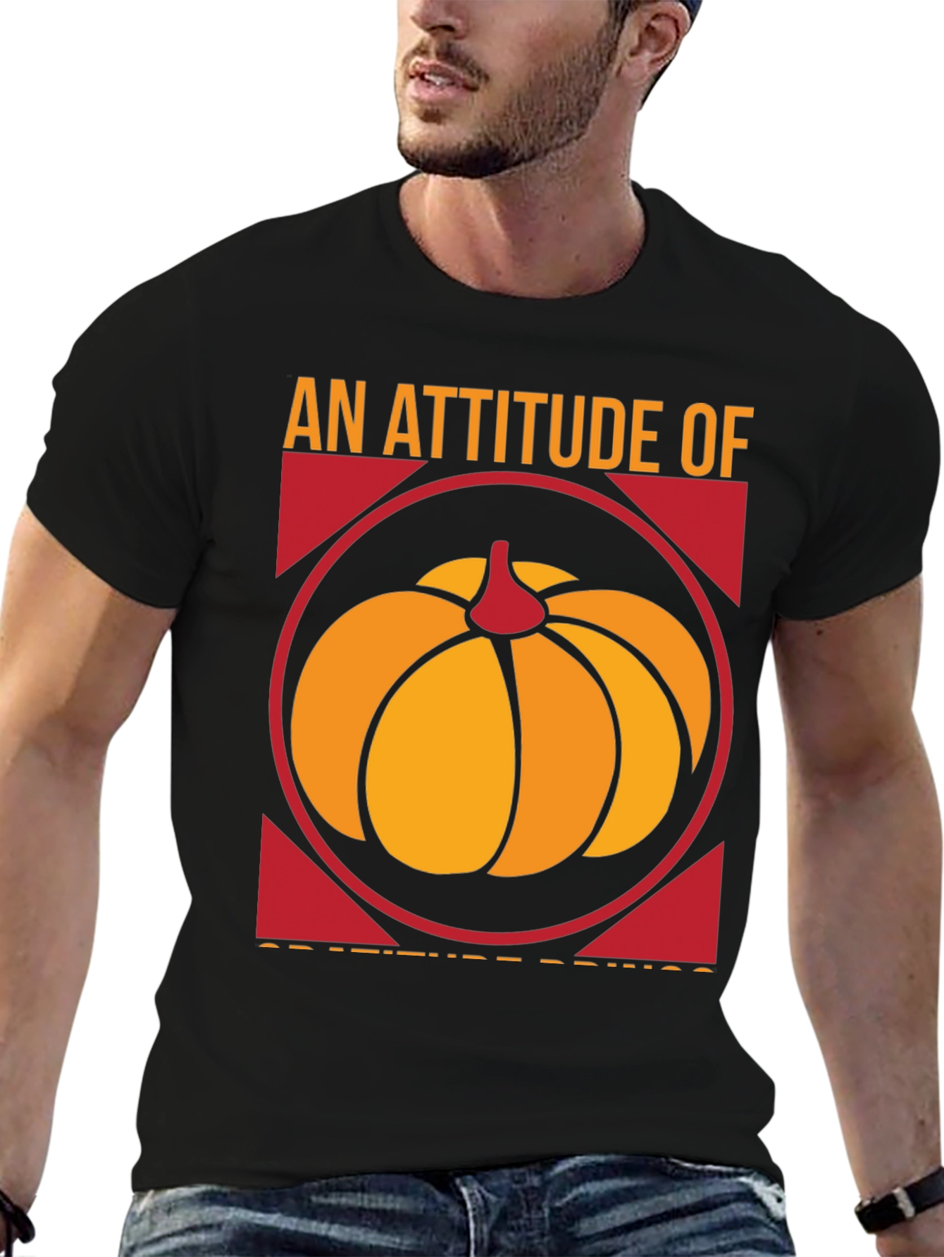 An Attitude Of Gratitude Pumpkin T-Shirt