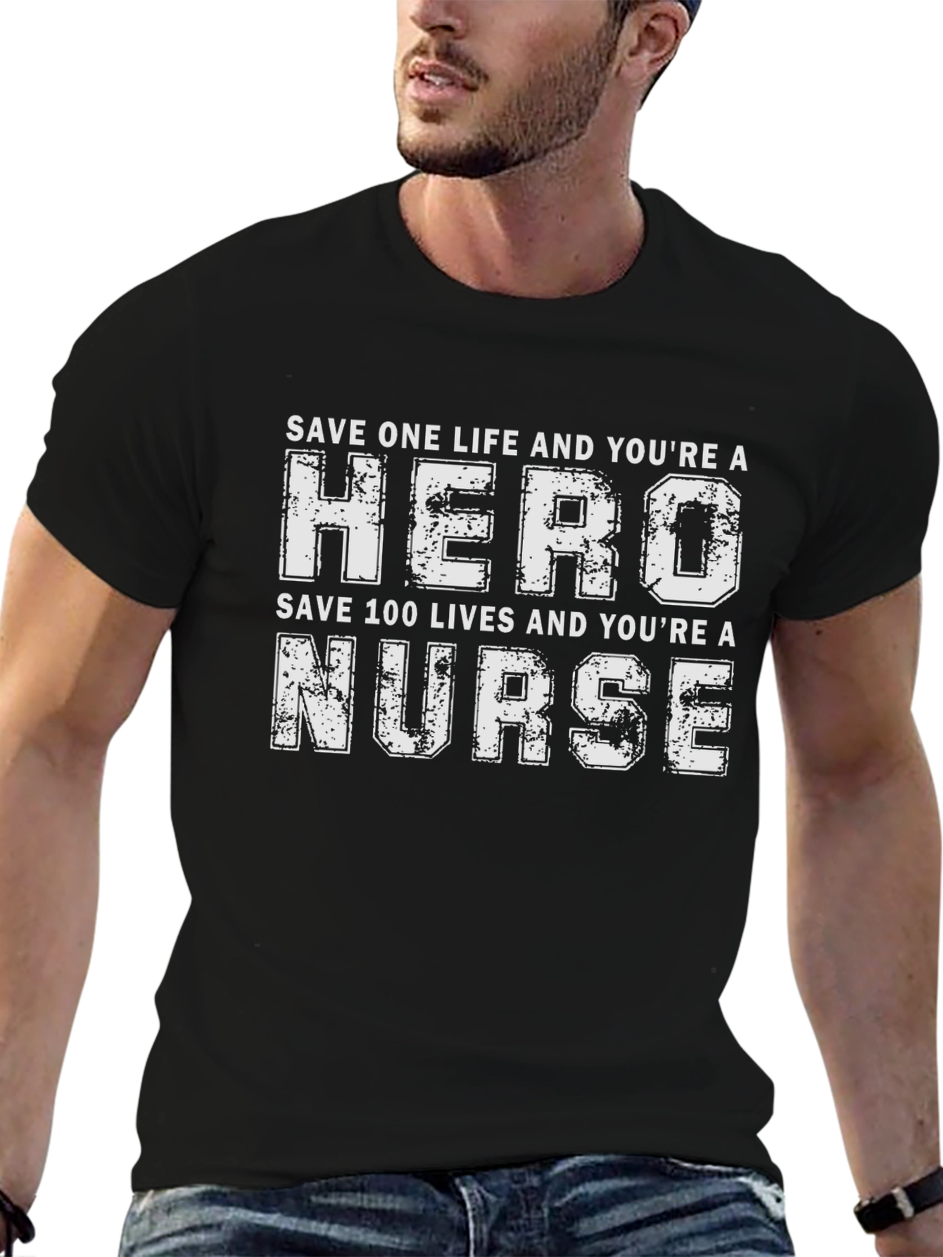 Nurse Hero Graphic T-Shirt