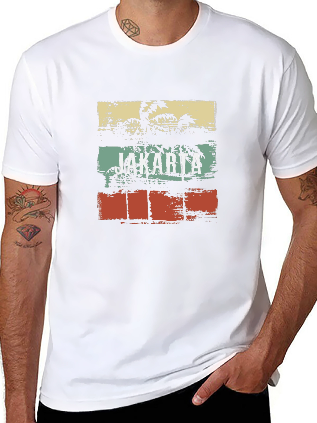 Jakarta Palm Tree Graphic T-Shirt