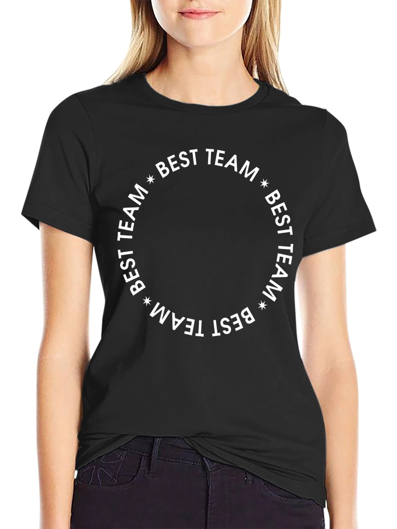 Best Team Circle Graphic Tee