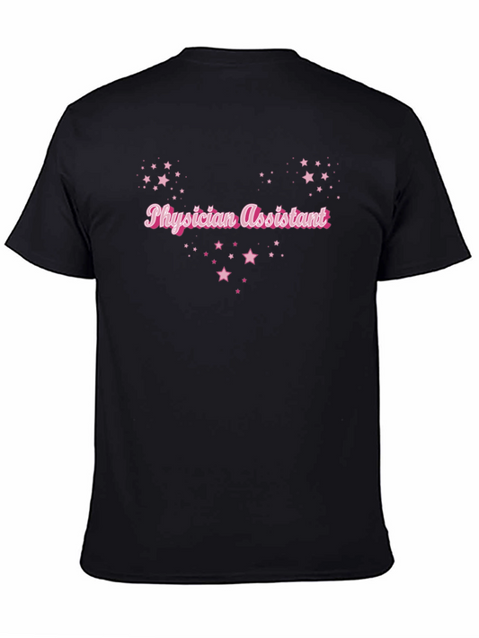 Physician Assistant Pink Star T-Shirt