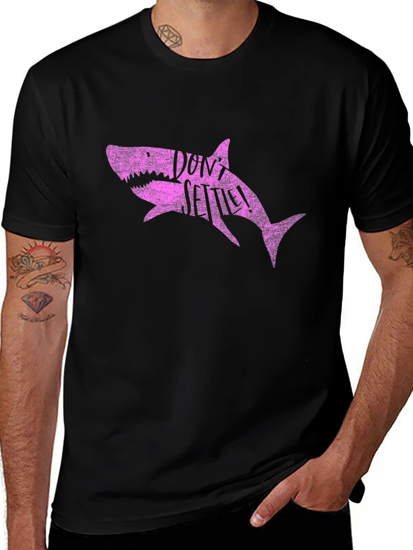 Dont Settle Shark T-Shirt