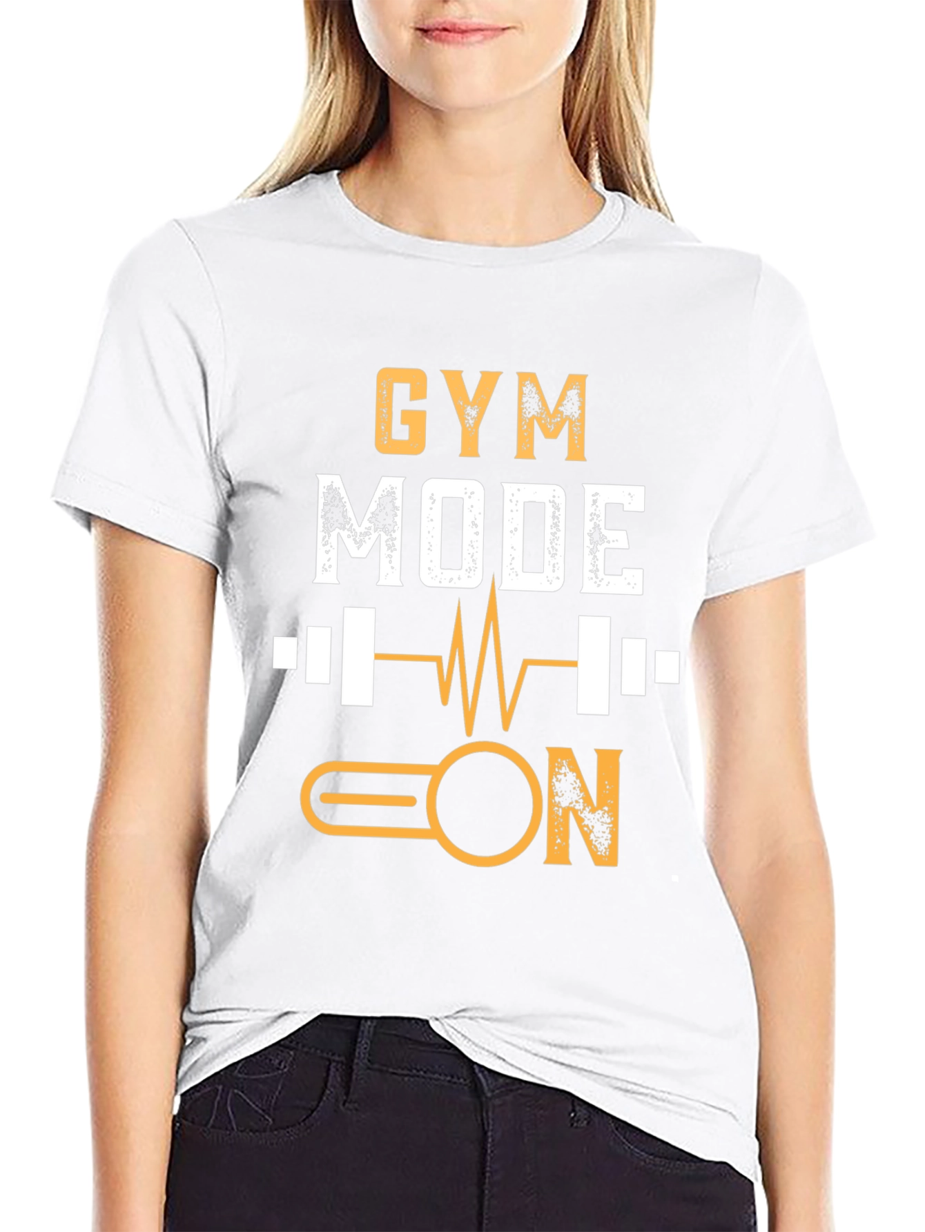 Gym Mode On Graphic Tee - Fitness Motivation Shirt