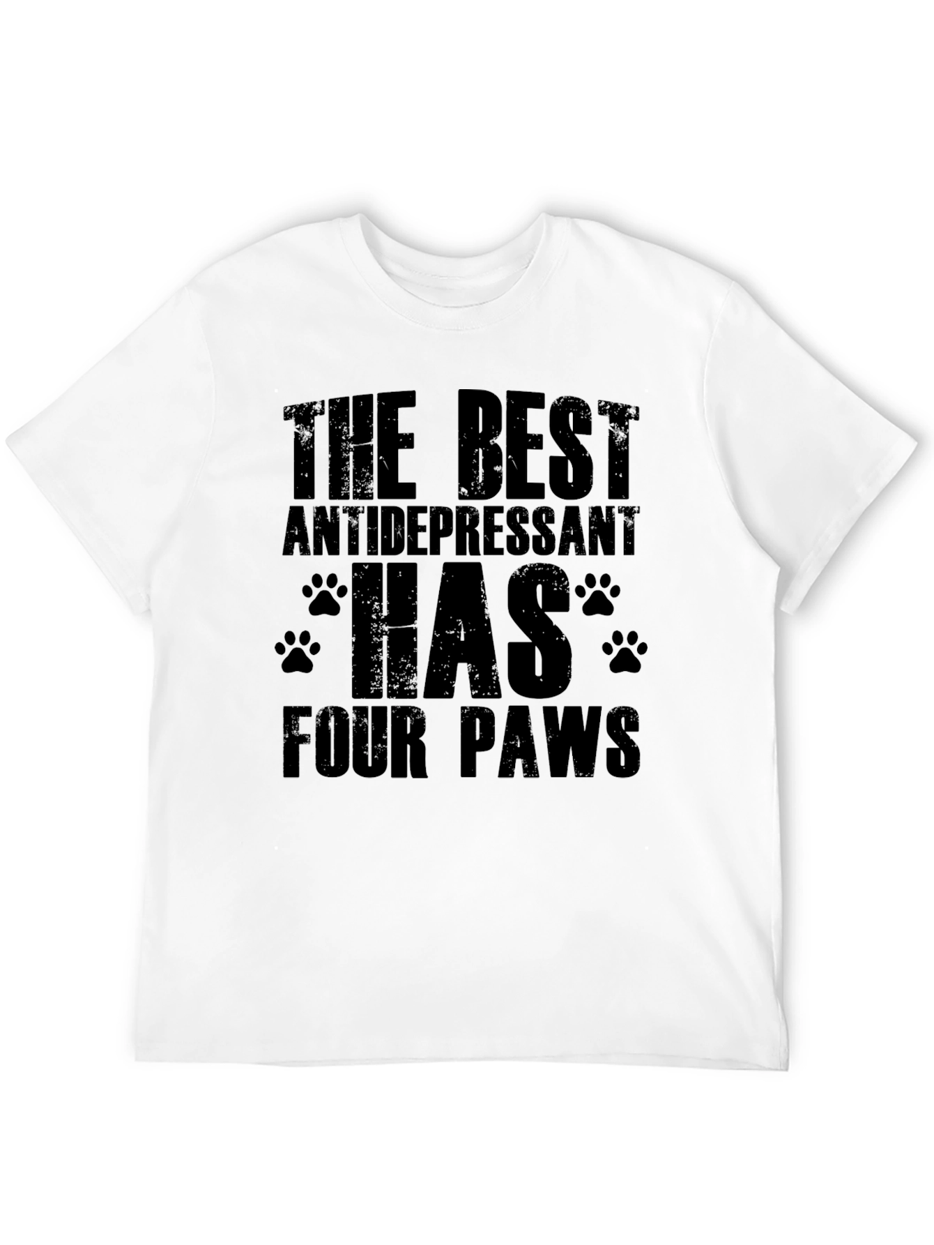 Dog Lover T-Shirt: The Best Antidepressant Has Four Paws