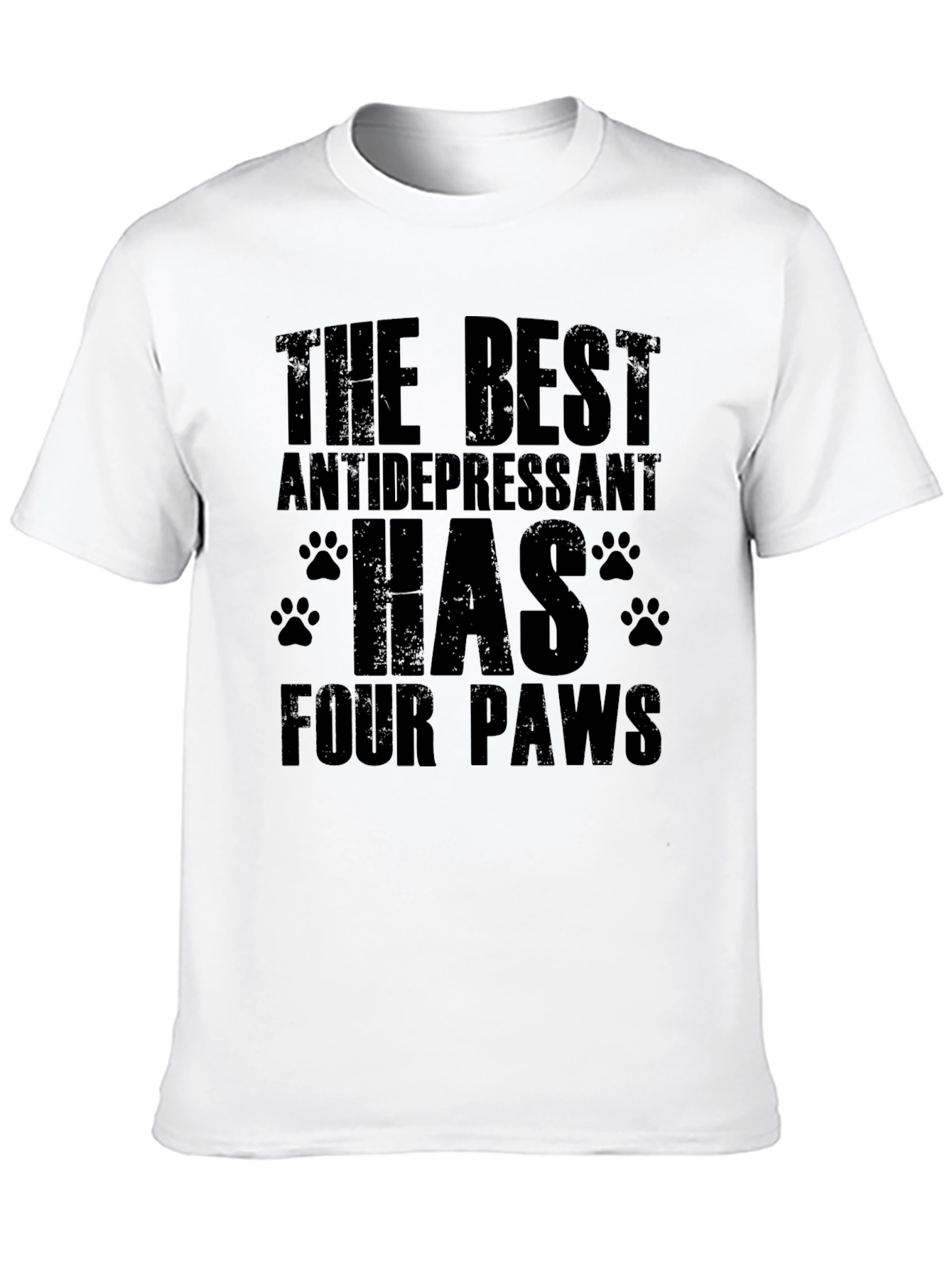 Dog Lover T-Shirt: The Best Antidepressant Has Four Paws