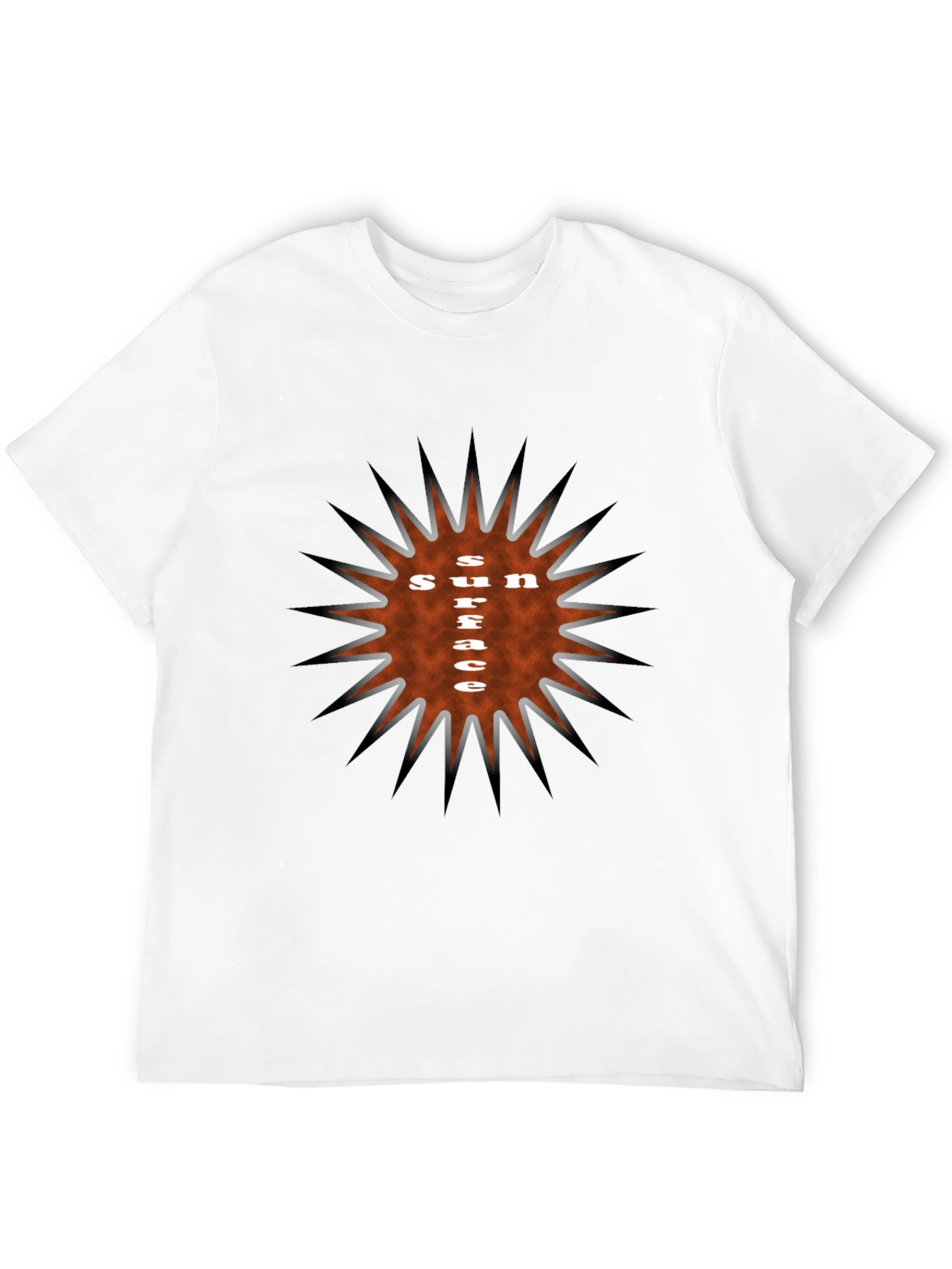 Sun Surface Graphic Tee - Stylish Black T-Shirt