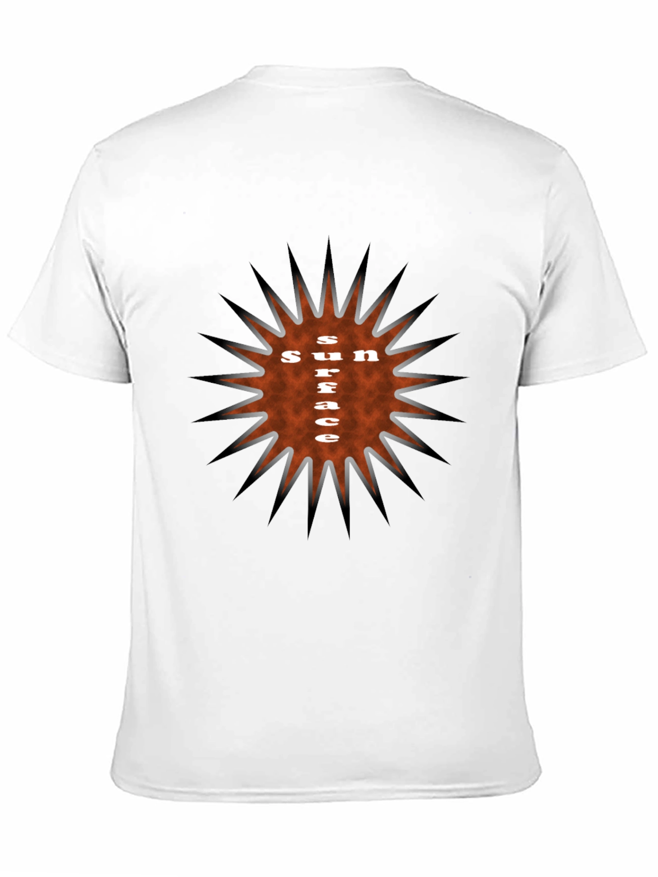 Sun Surface Graphic Tee - Stylish Black T-Shirt