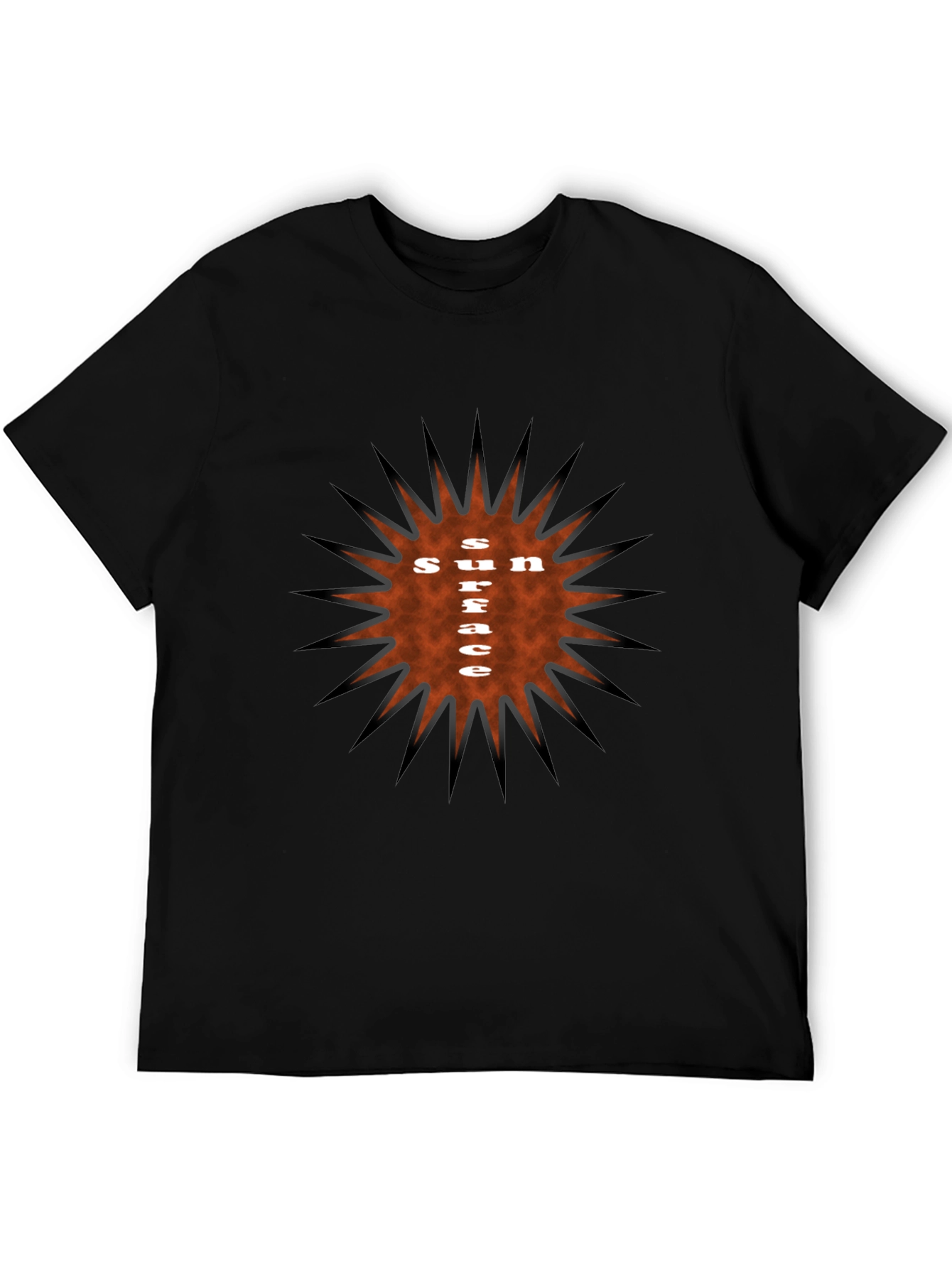 Sun Surface Graphic Tee - Stylish Black T-Shirt