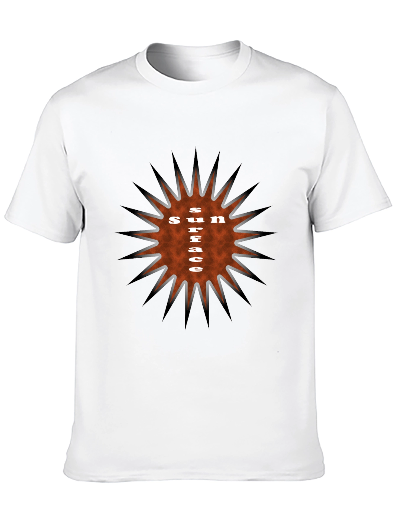 Sun Surface Graphic Tee - Stylish Black T-Shirt