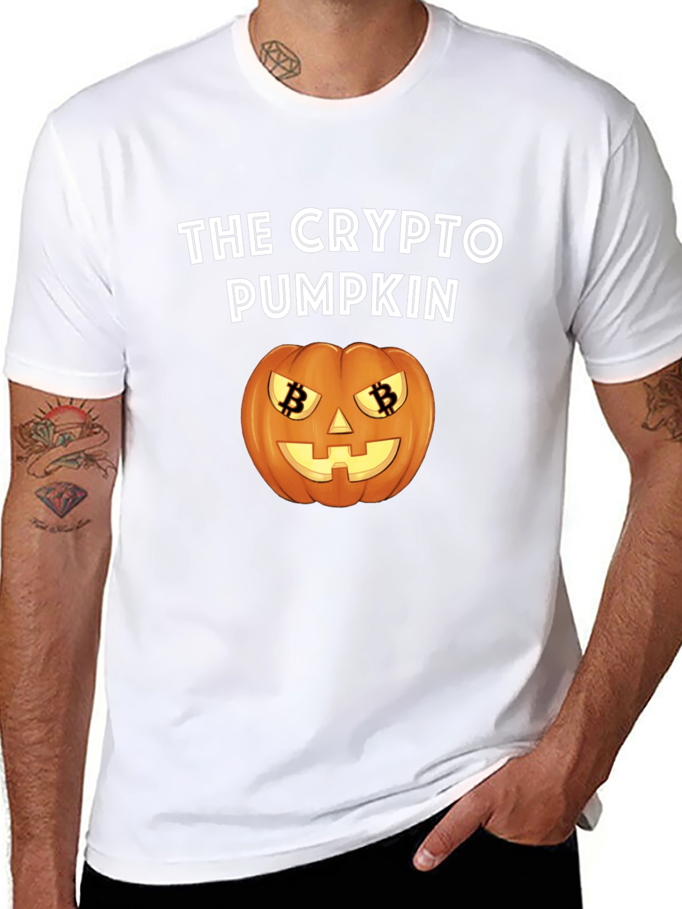 The Crypto Pumpkin T-Shirt - Halloween Bitcoin Tee