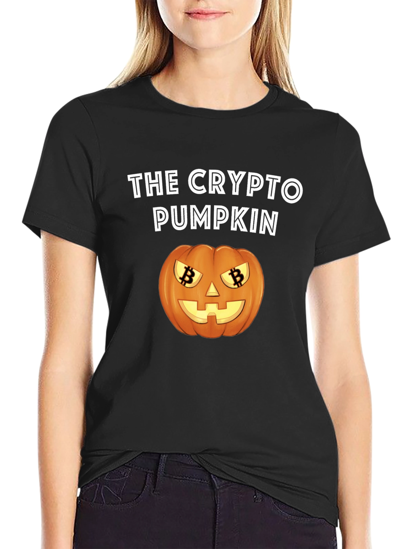 The Crypto Pumpkin T-Shirt - Halloween Bitcoin Tee