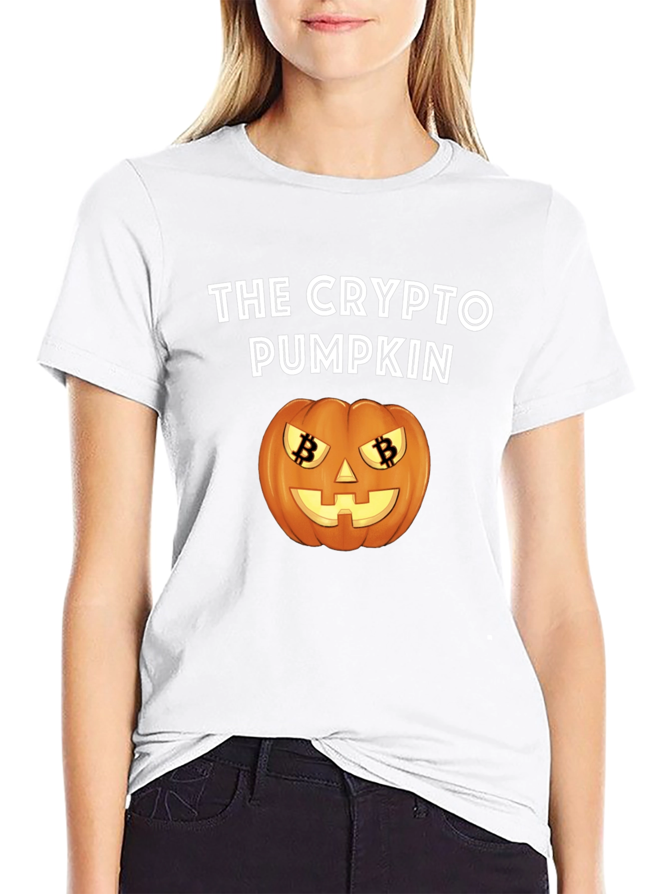 The Crypto Pumpkin T-Shirt - Halloween Bitcoin Tee