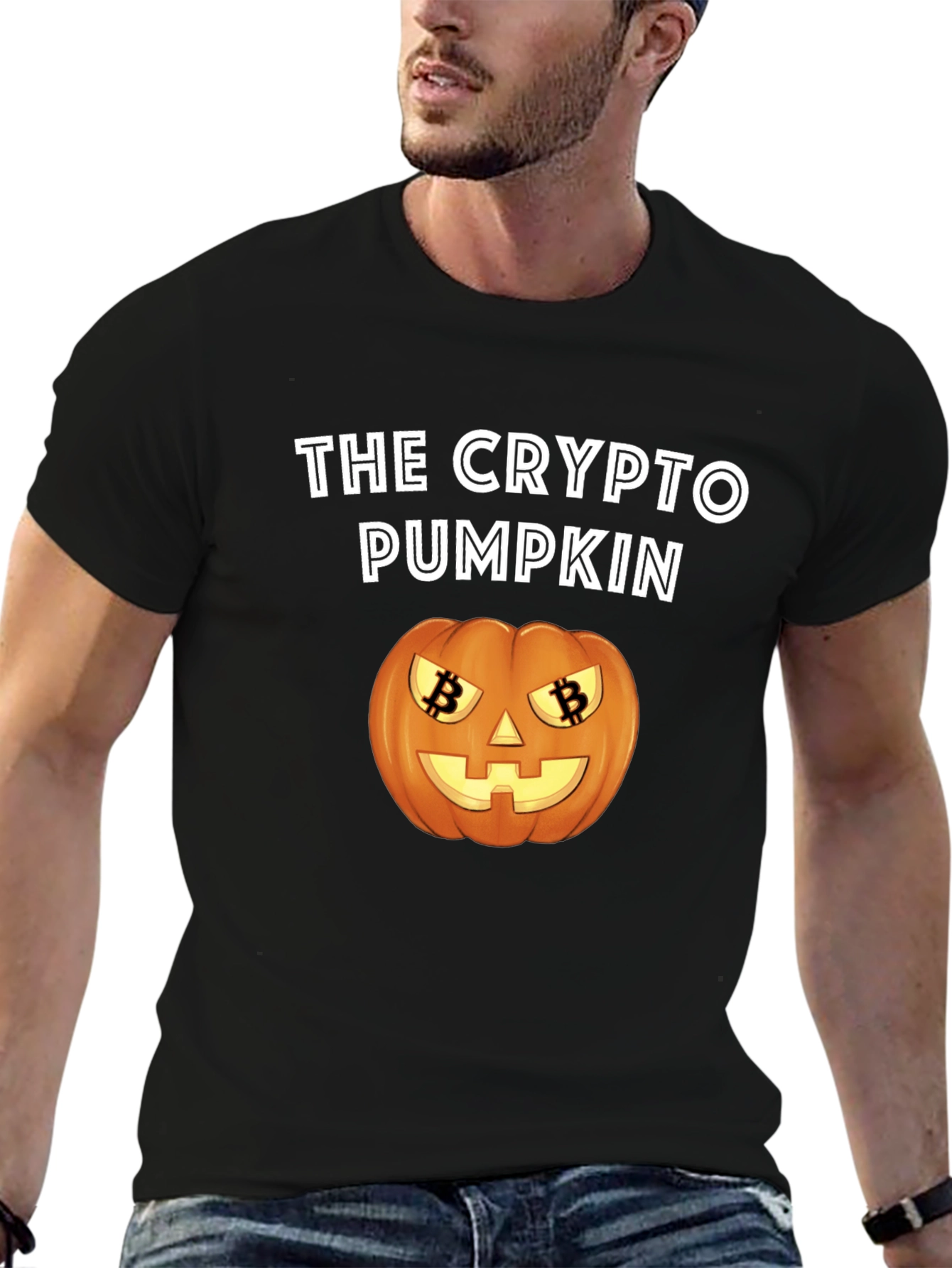 The Crypto Pumpkin T-Shirt - Halloween Bitcoin Tee