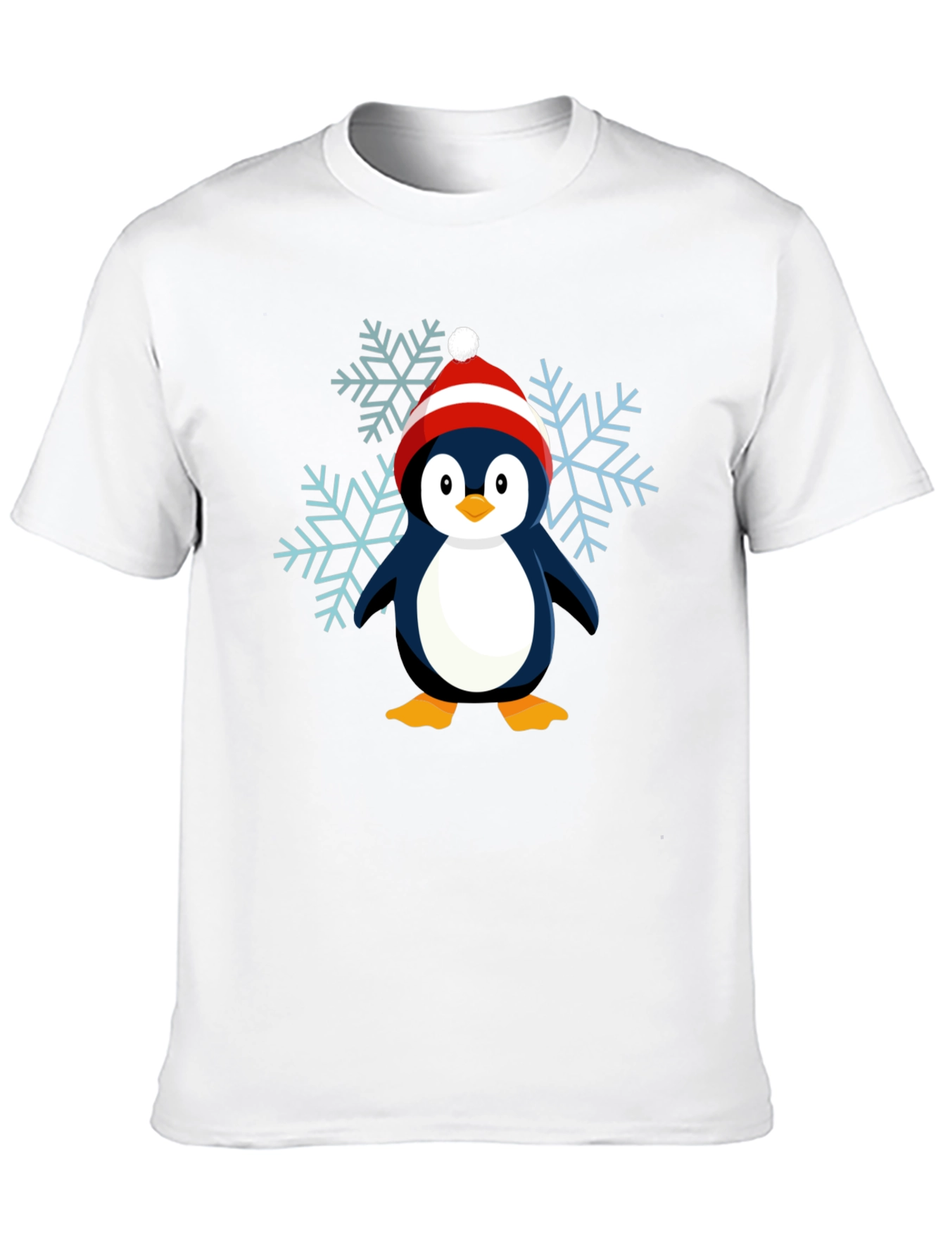Penguin Snowflake Graphic Tee - Holiday Cheer