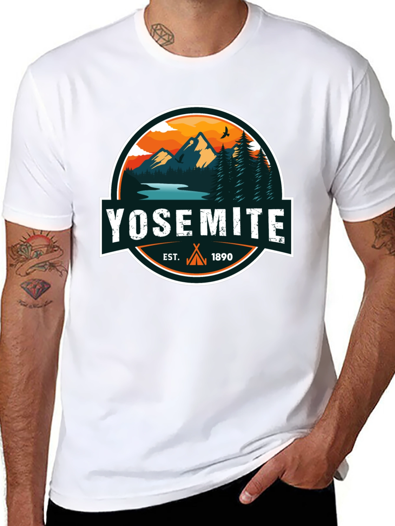Yosemite Est. 1890 Black Graphic T-Shirt