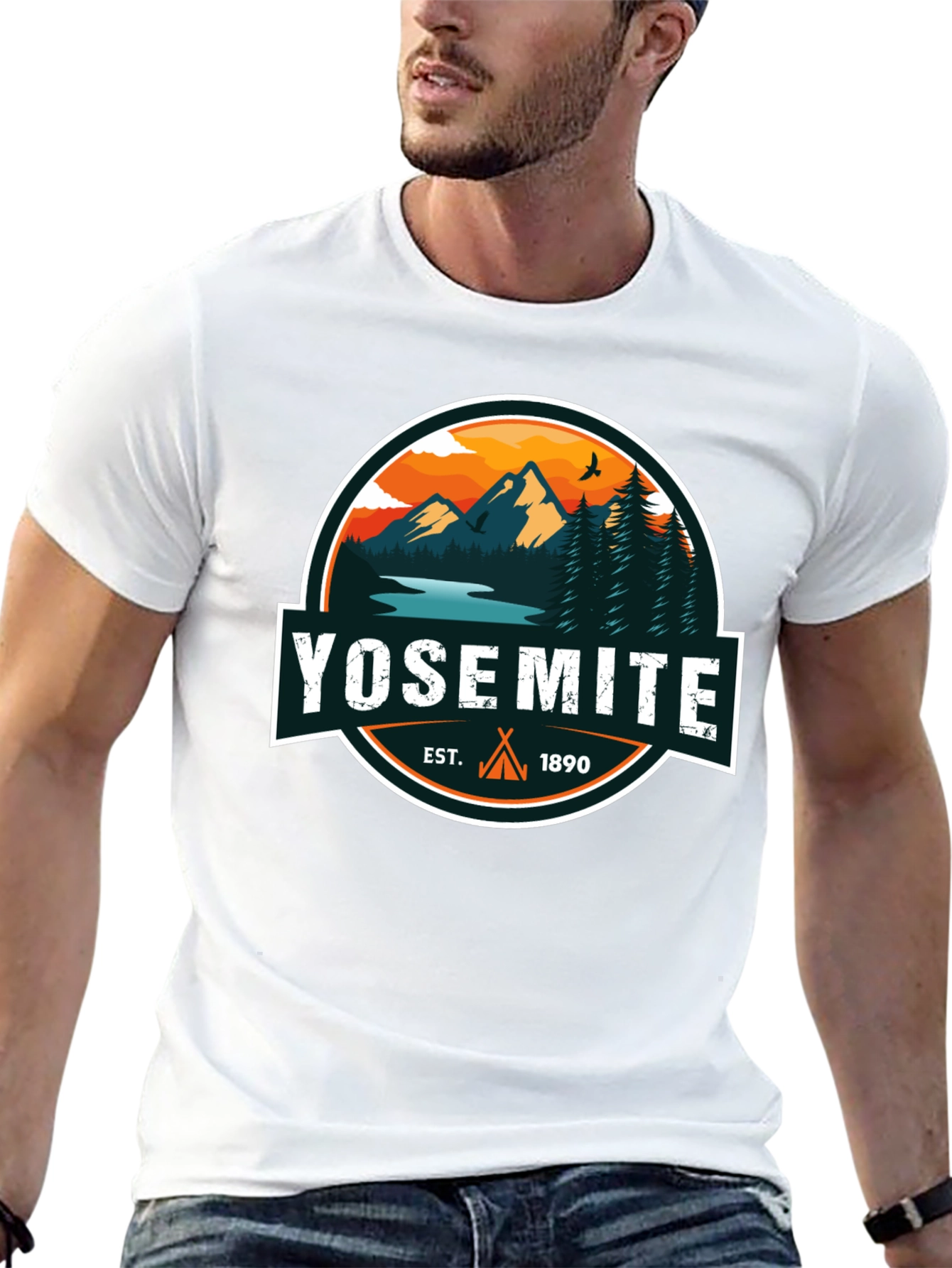 Yosemite Est. 1890 Black Graphic T-Shirt