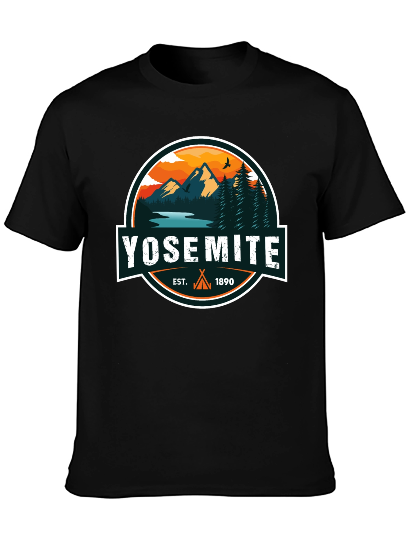 Yosemite Est. 1890 Black Graphic T-Shirt