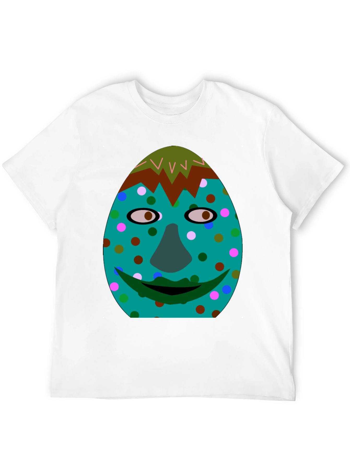 Funny Face Graphic Tee - Black Cotton Blend Shirt
