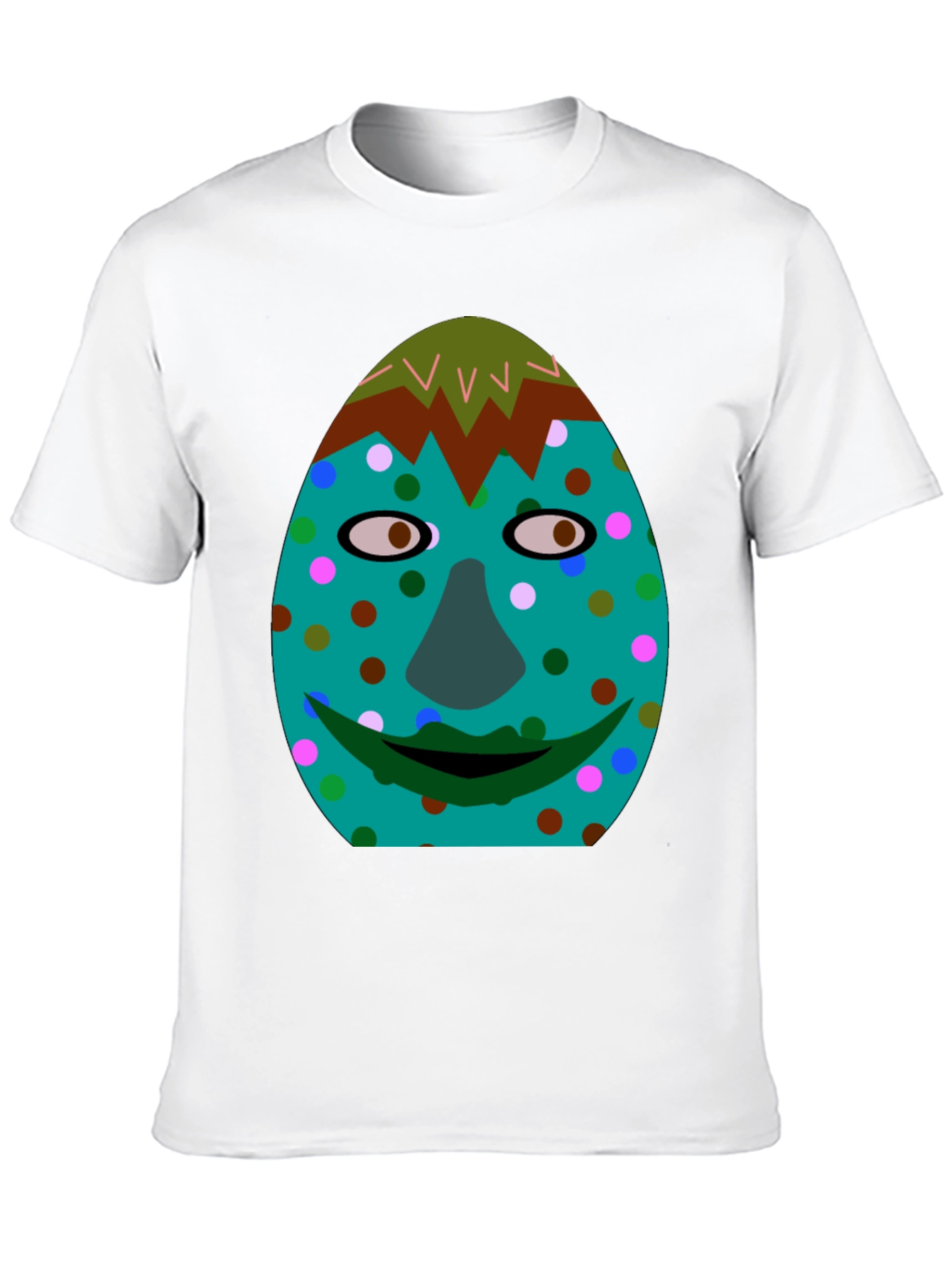 Funny Face Graphic Tee - Black Cotton Blend Shirt