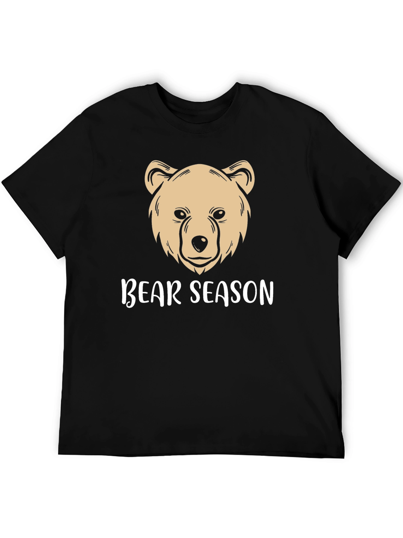 Bear Season Graphic T-Shirt - Black