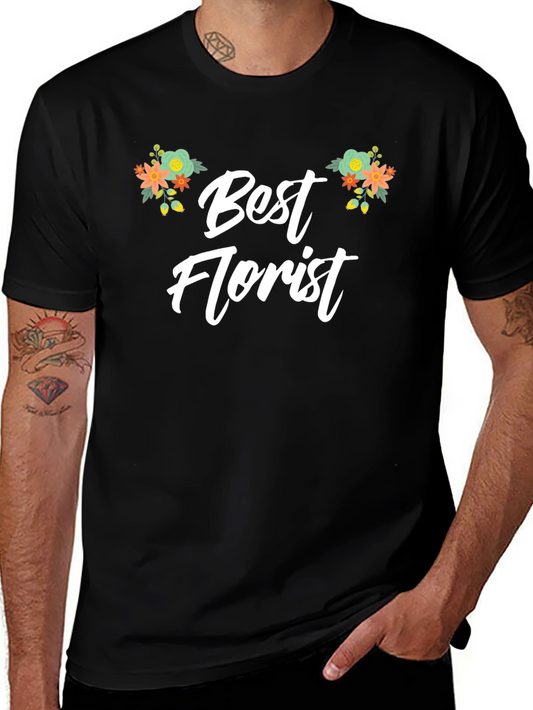 Best Florist Graphic T-Shirt - Floral Design