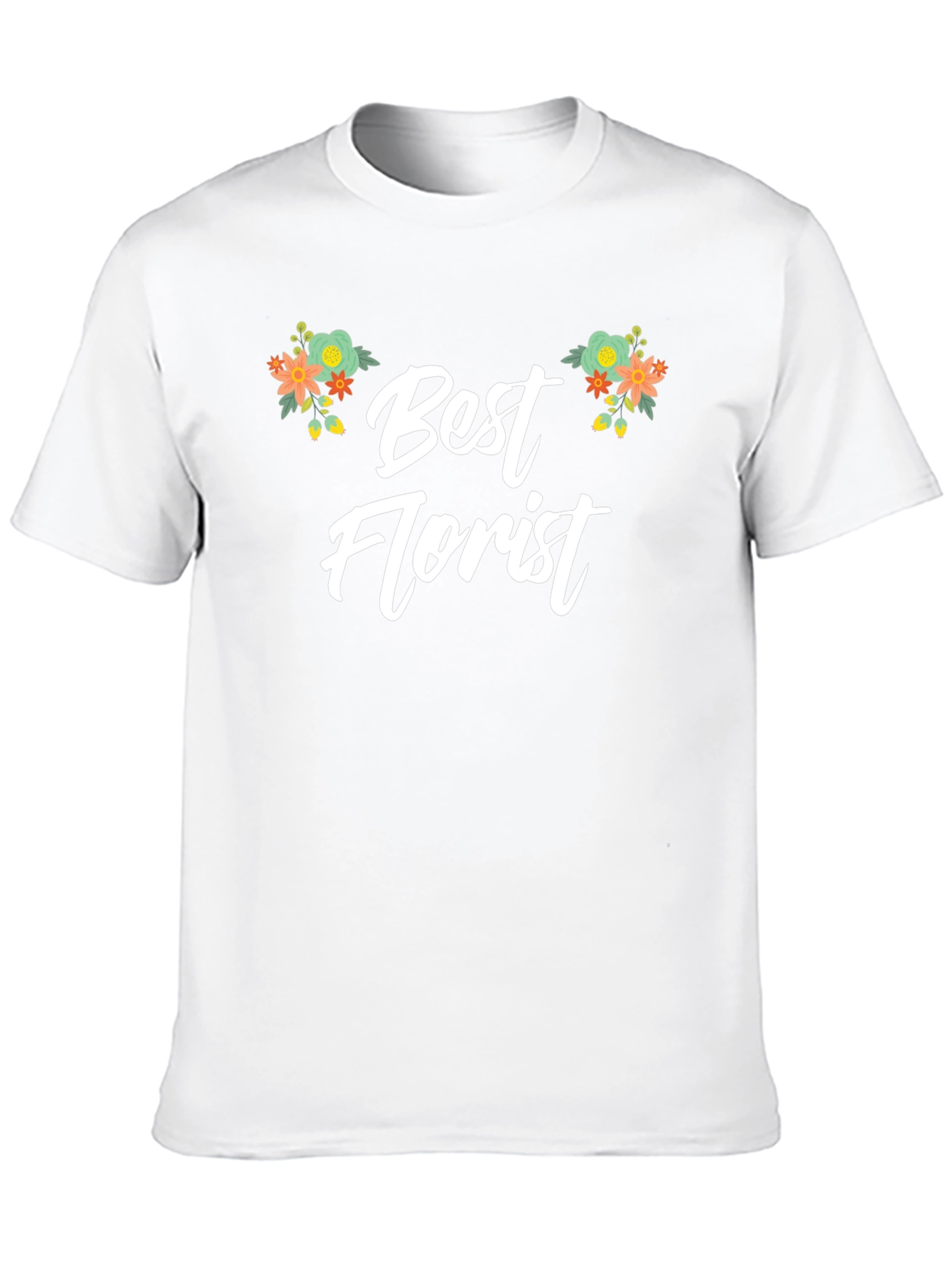 Best Florist Graphic T-Shirt - Floral Design