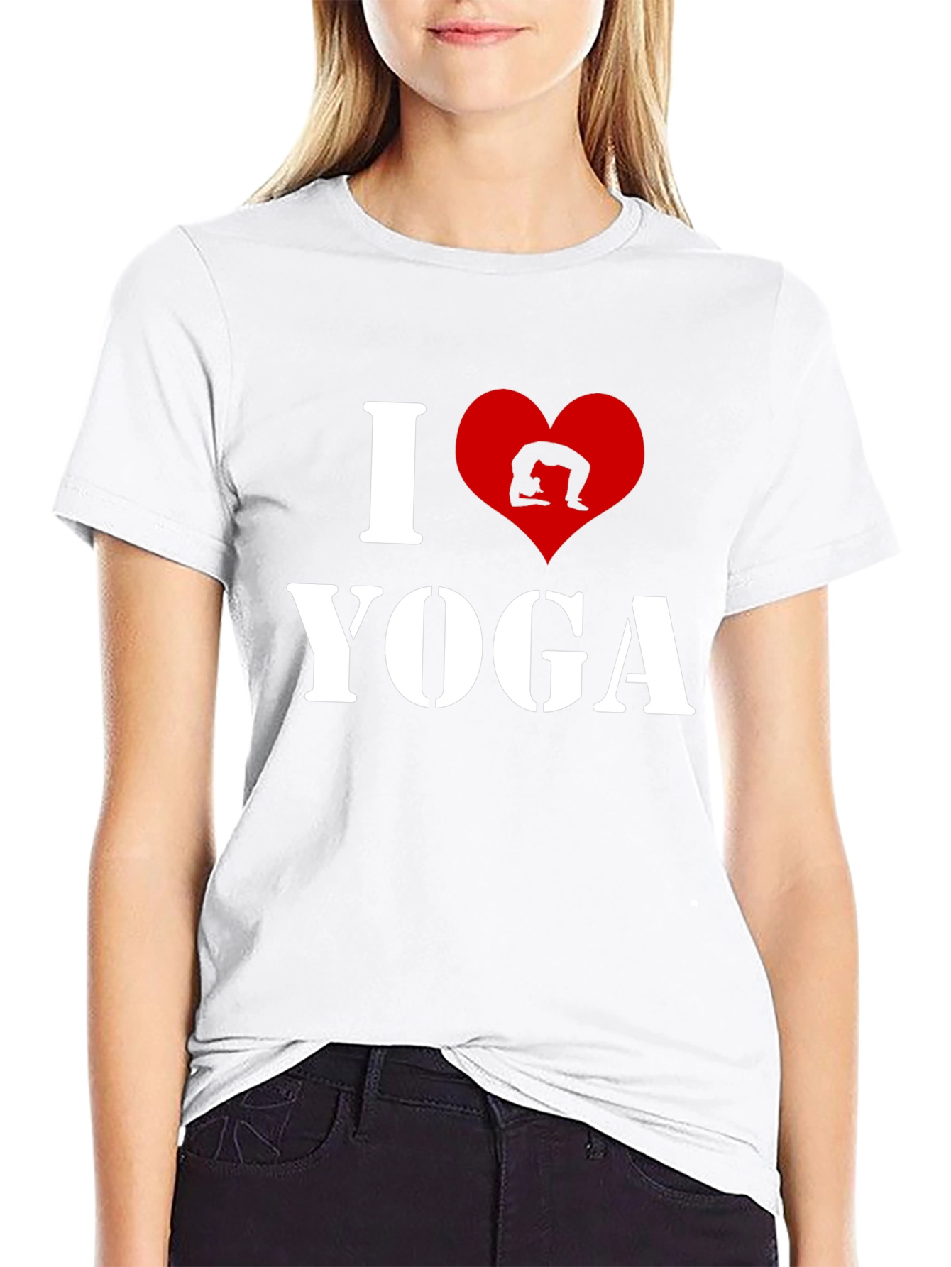 I Love Yoga Black T-Shirt - Mens Graphic Tee