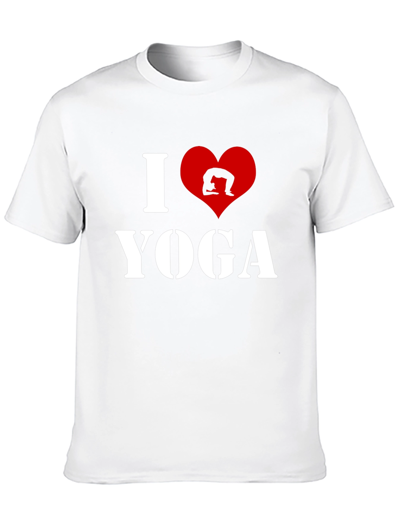 I Love Yoga Black T-Shirt - Mens Graphic Tee