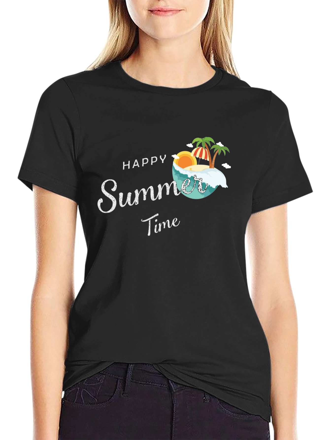 Happy Summer Time Graphic T-Shirt