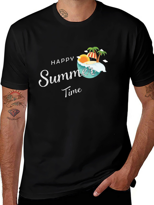 Happy Summer Time Graphic T-Shirt