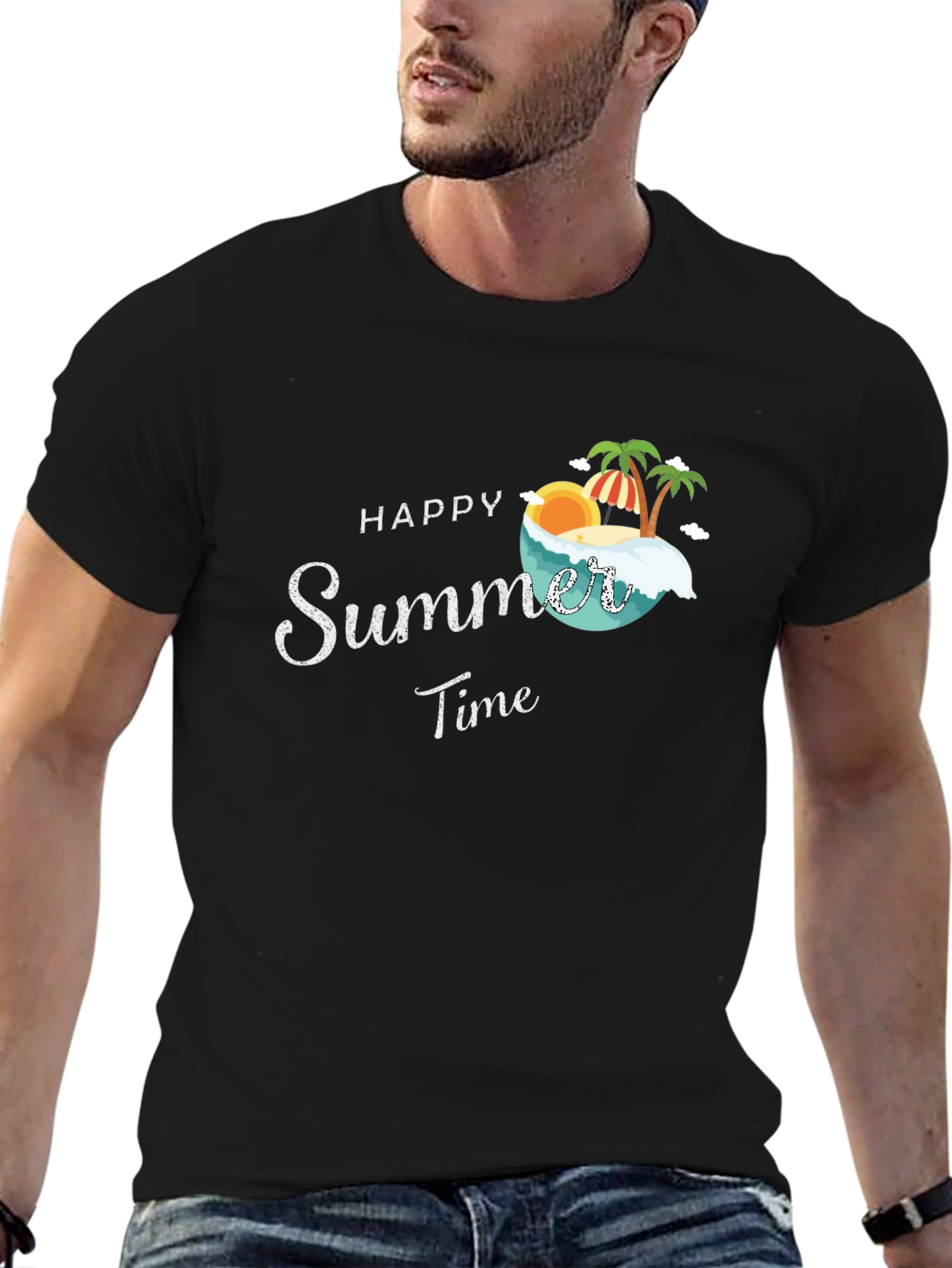 Happy Summer Time Graphic T-Shirt