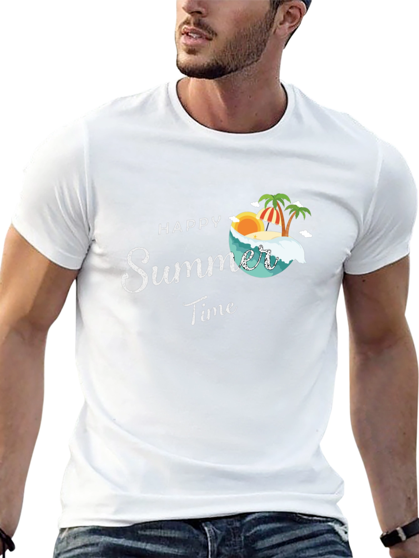 Happy Summer Time Graphic T-Shirt